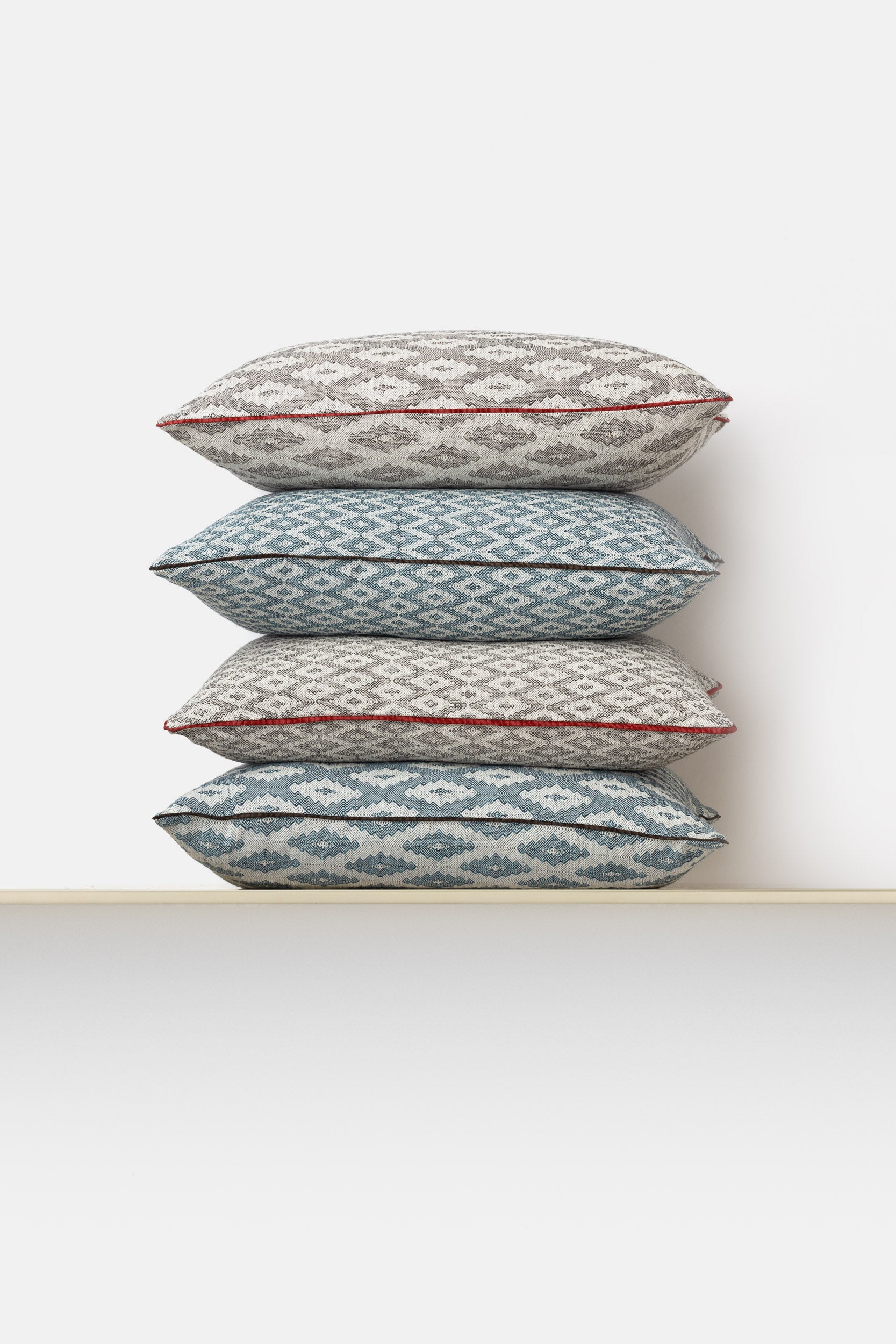 "F10" rectangular cushion cover in Indigo
