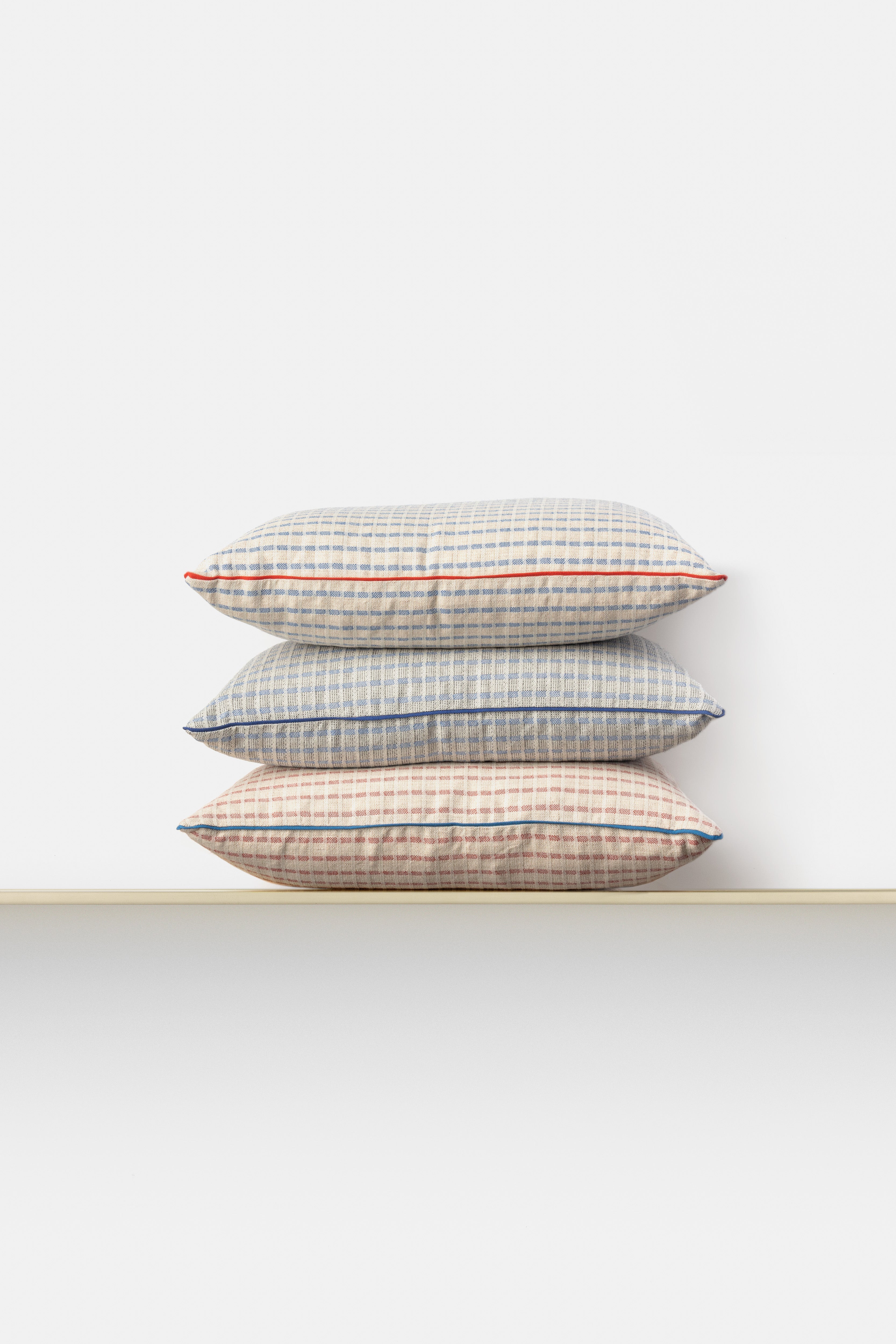 "F58" rectangular cushion cover in Beige / Marlboro