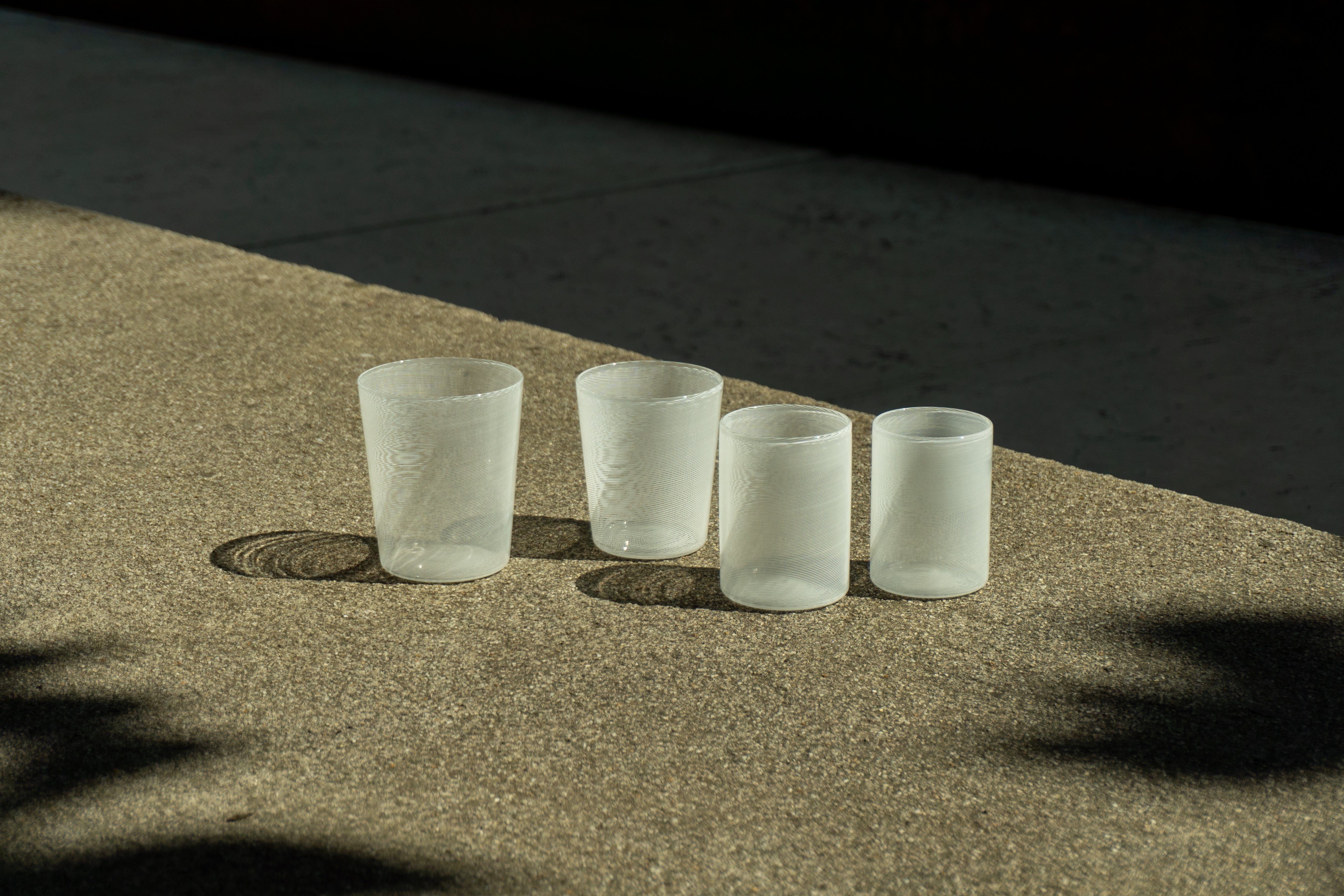 "Filigrana cilindrico" water glass