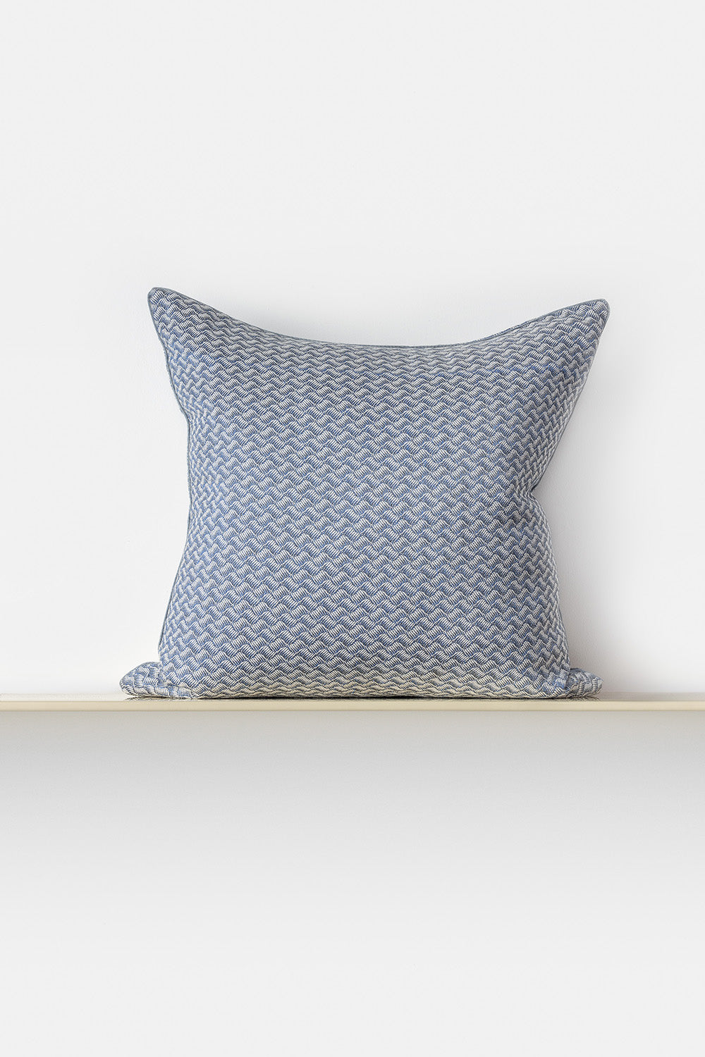 "Nami 1" square cushion cover in Baltic Blue