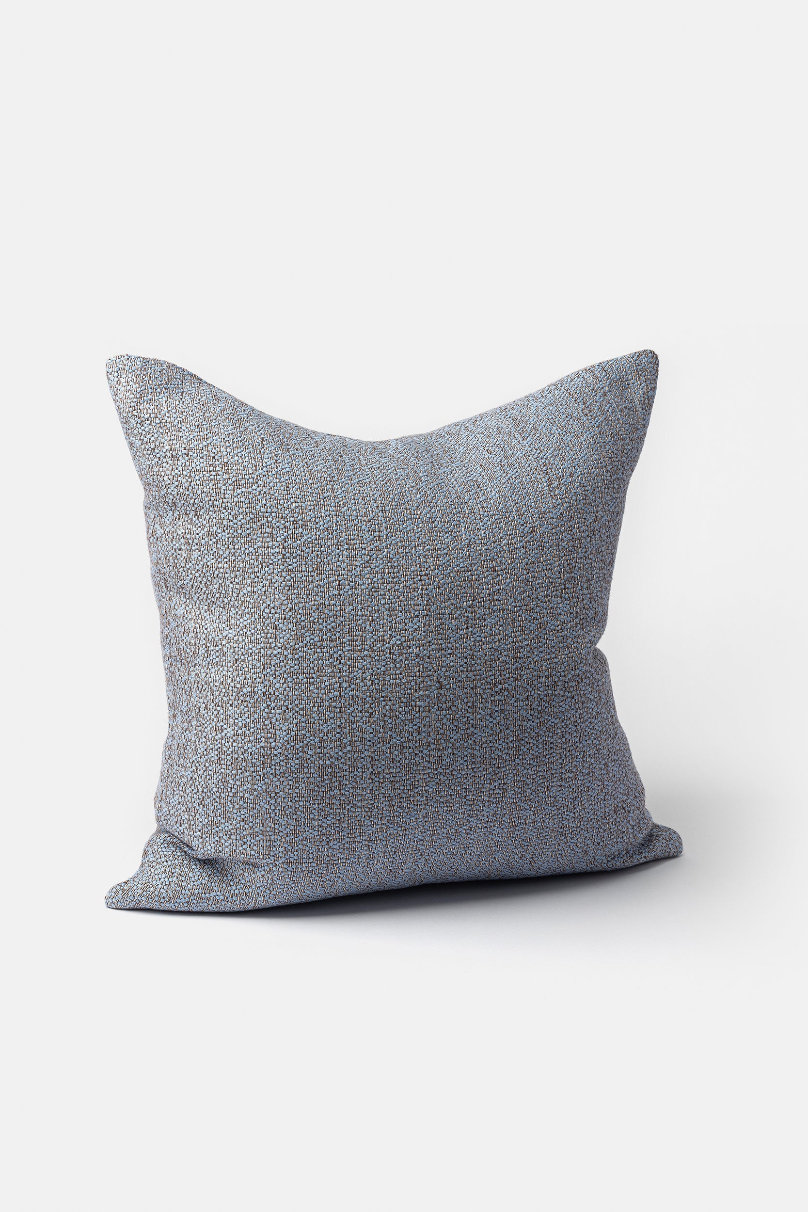 "Catenella" square cushion cover in Blu Garda