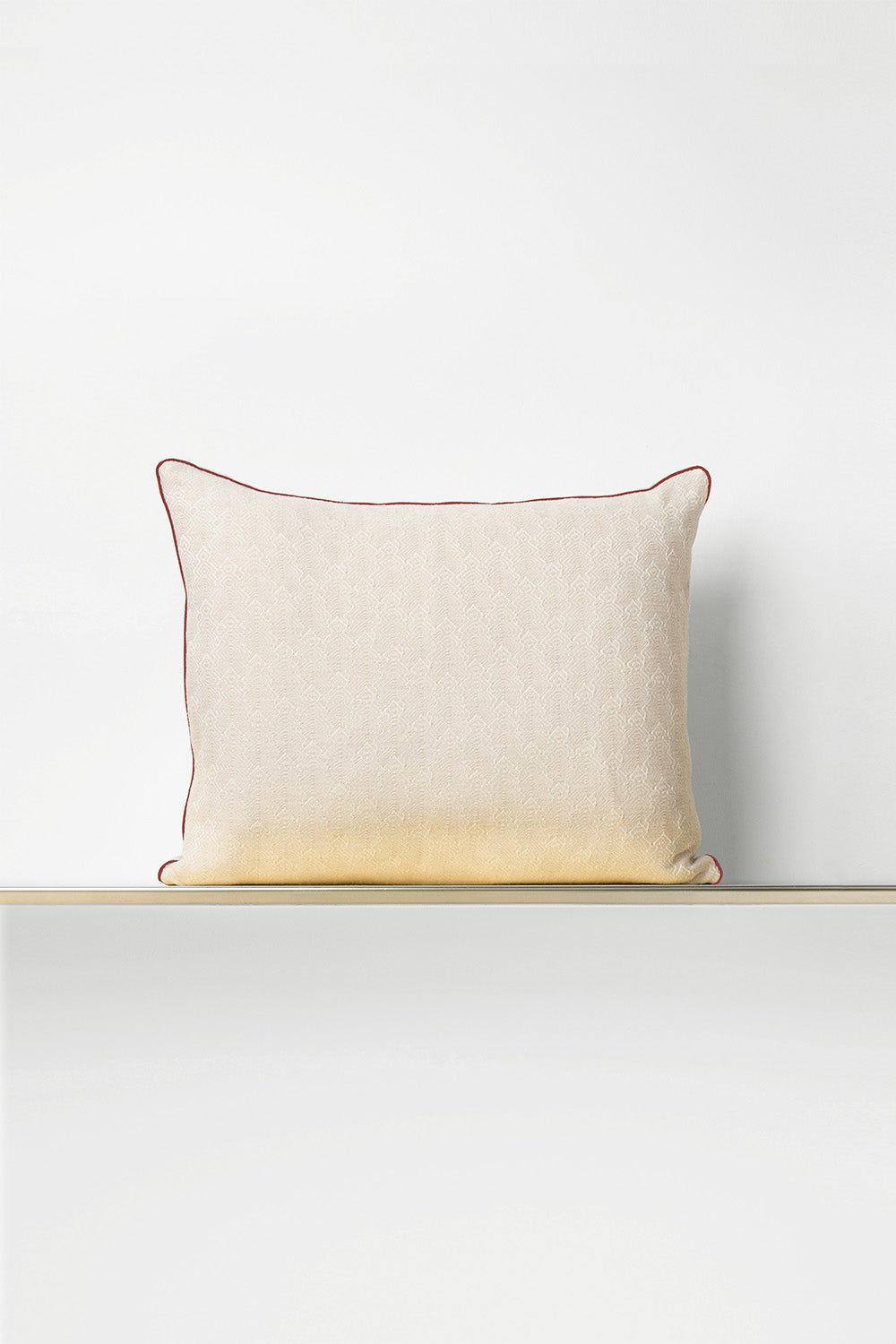"F28" square cushion cover in White