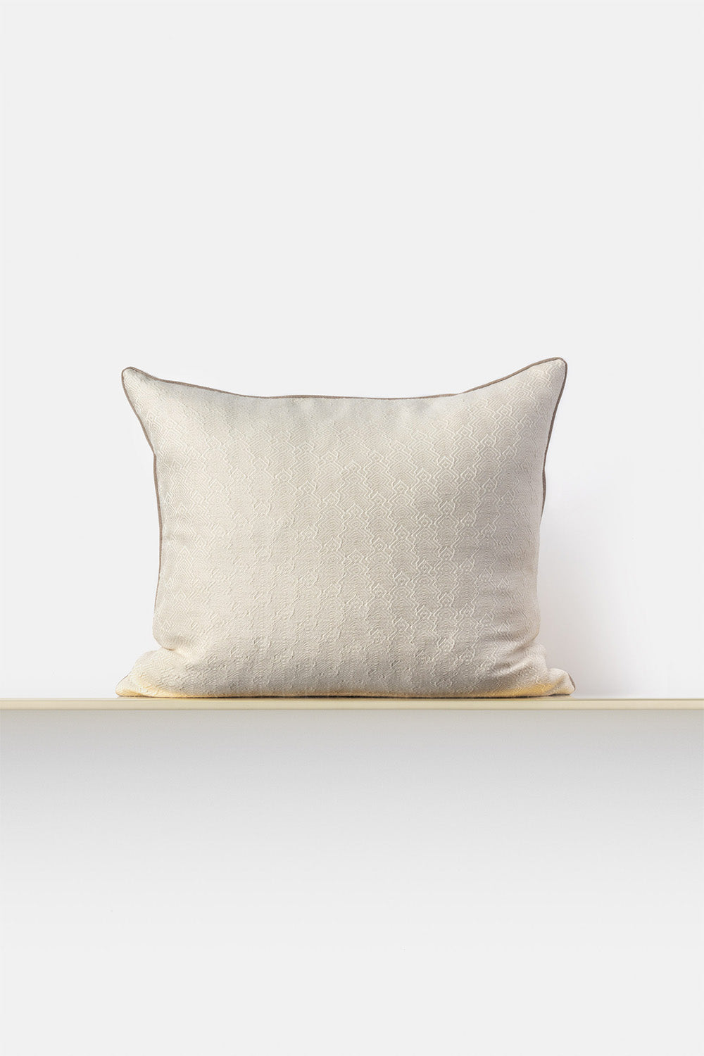 "F28" square cushion cover in White
