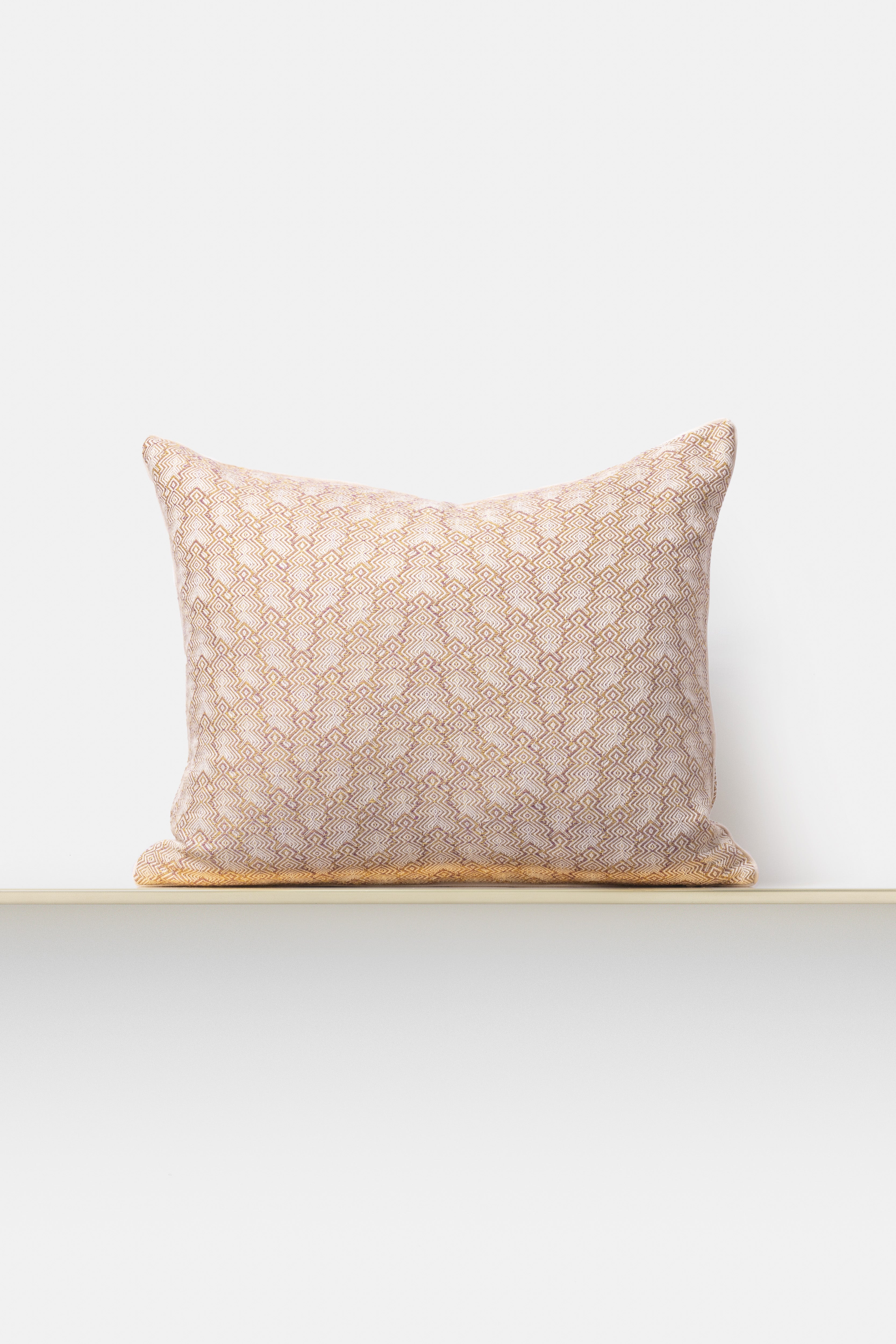 "F28" square cushion cover in Tabacco