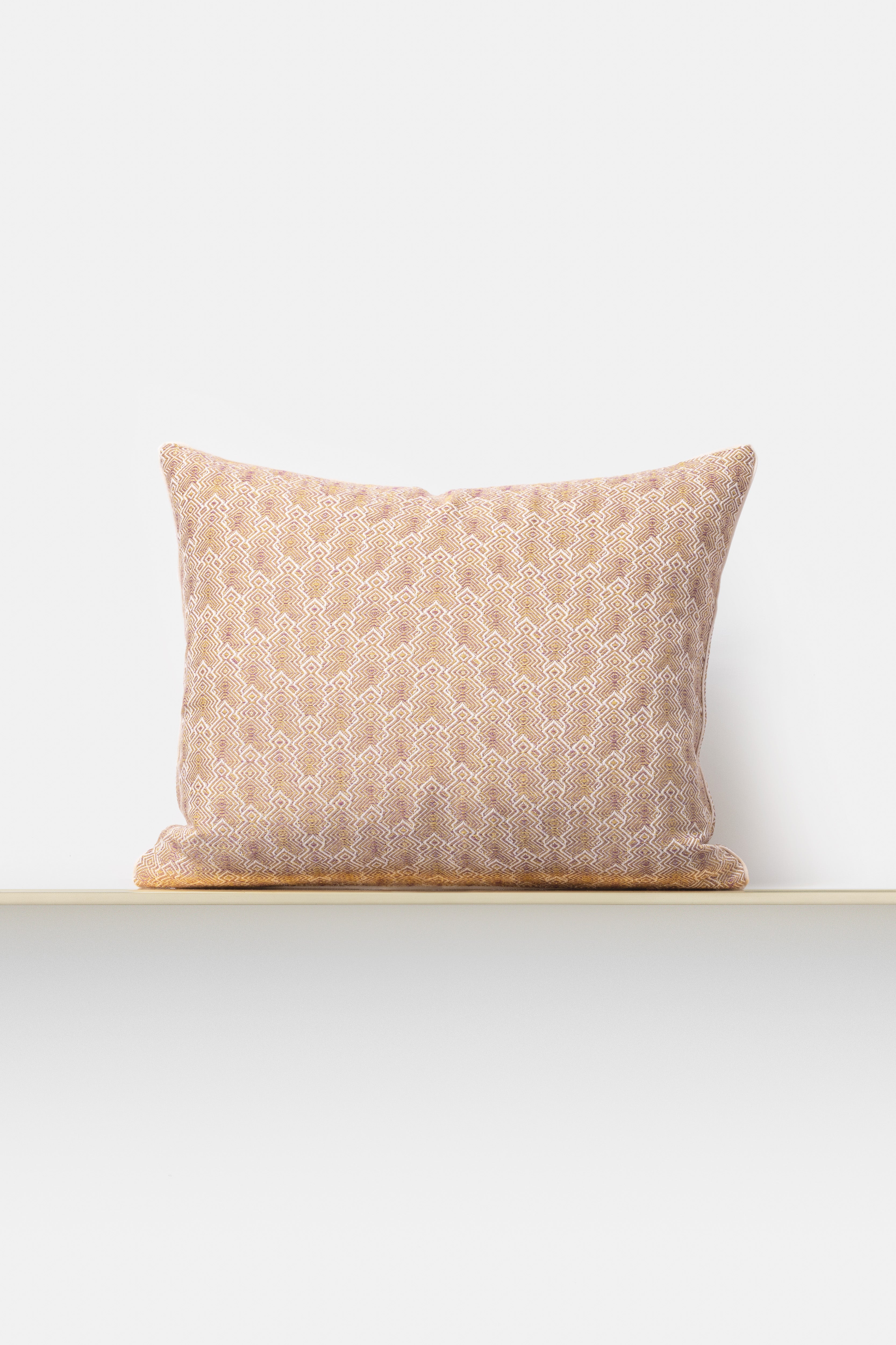 "F28" square cushion cover in Tabacco