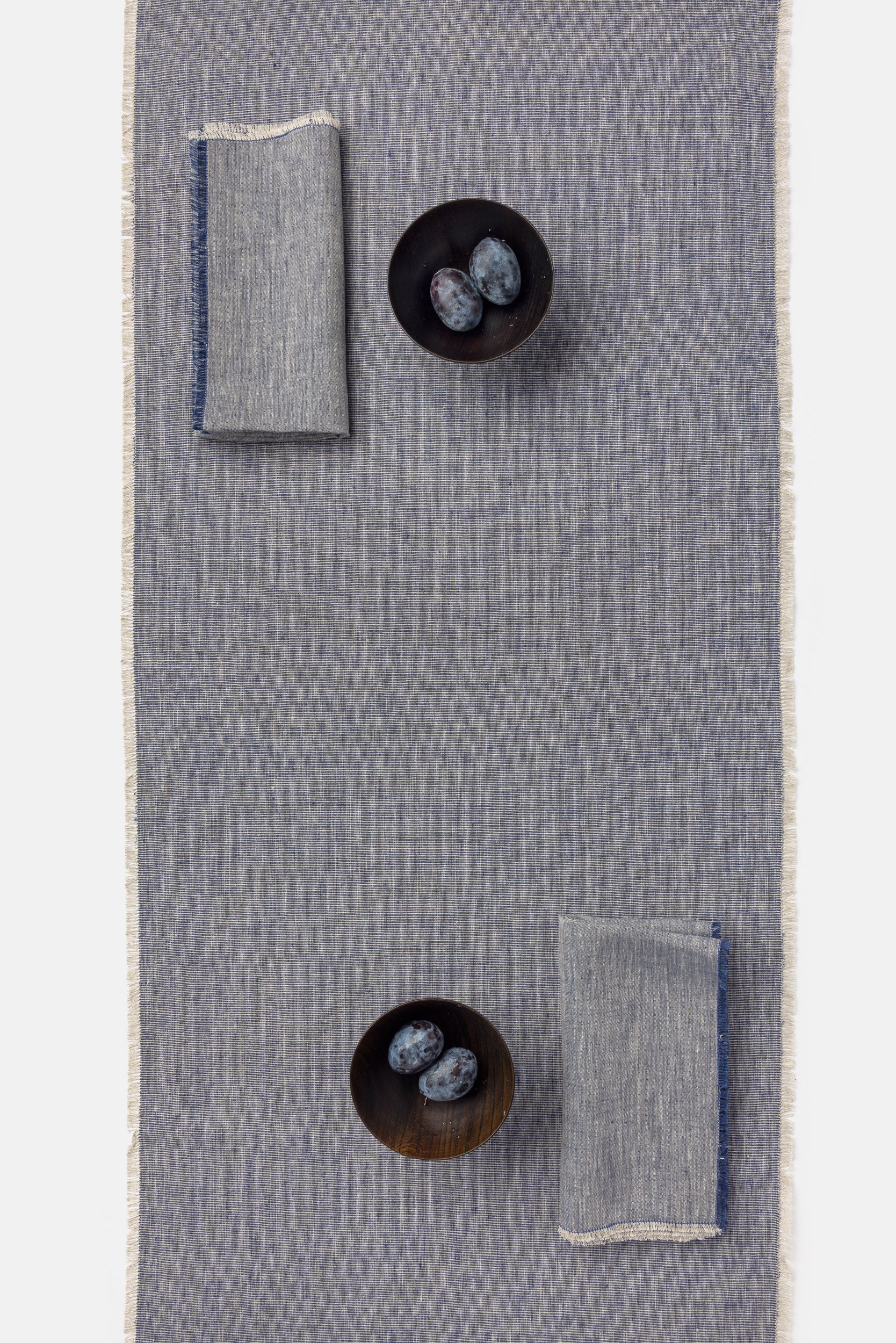 "Portofino" napkin in Bucato Blue