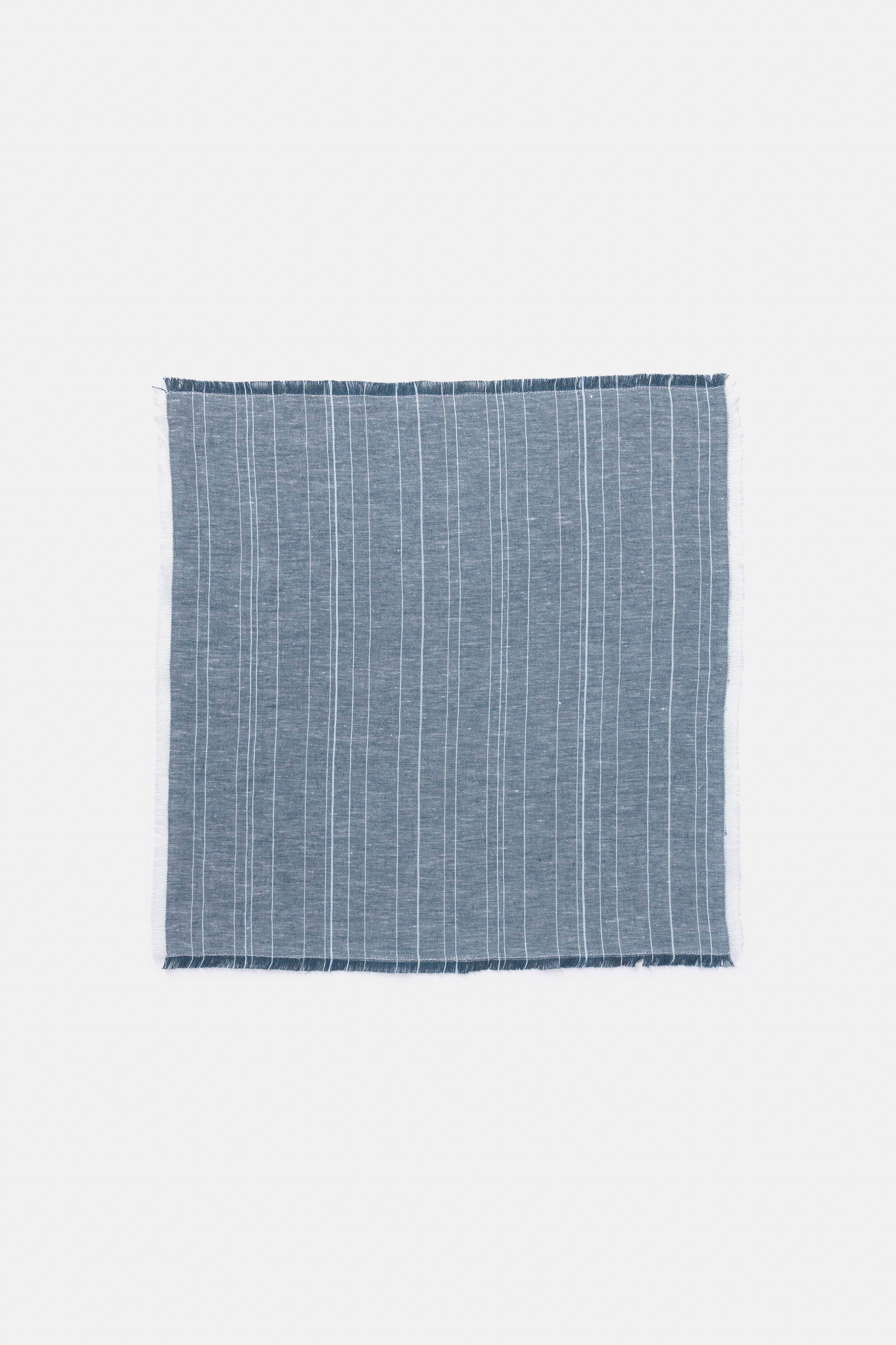 "Greta" napkin in Orion Blue
