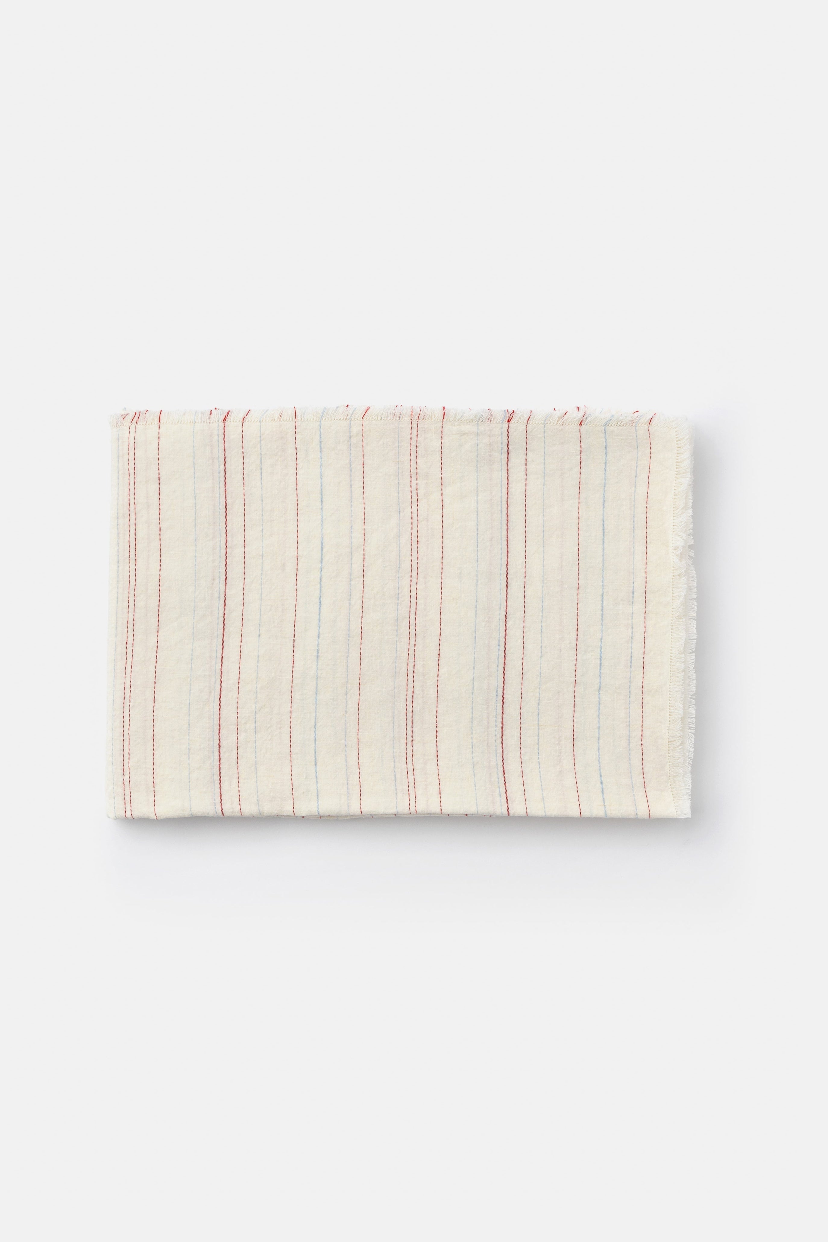 "Greta" tablecloth in White / Red