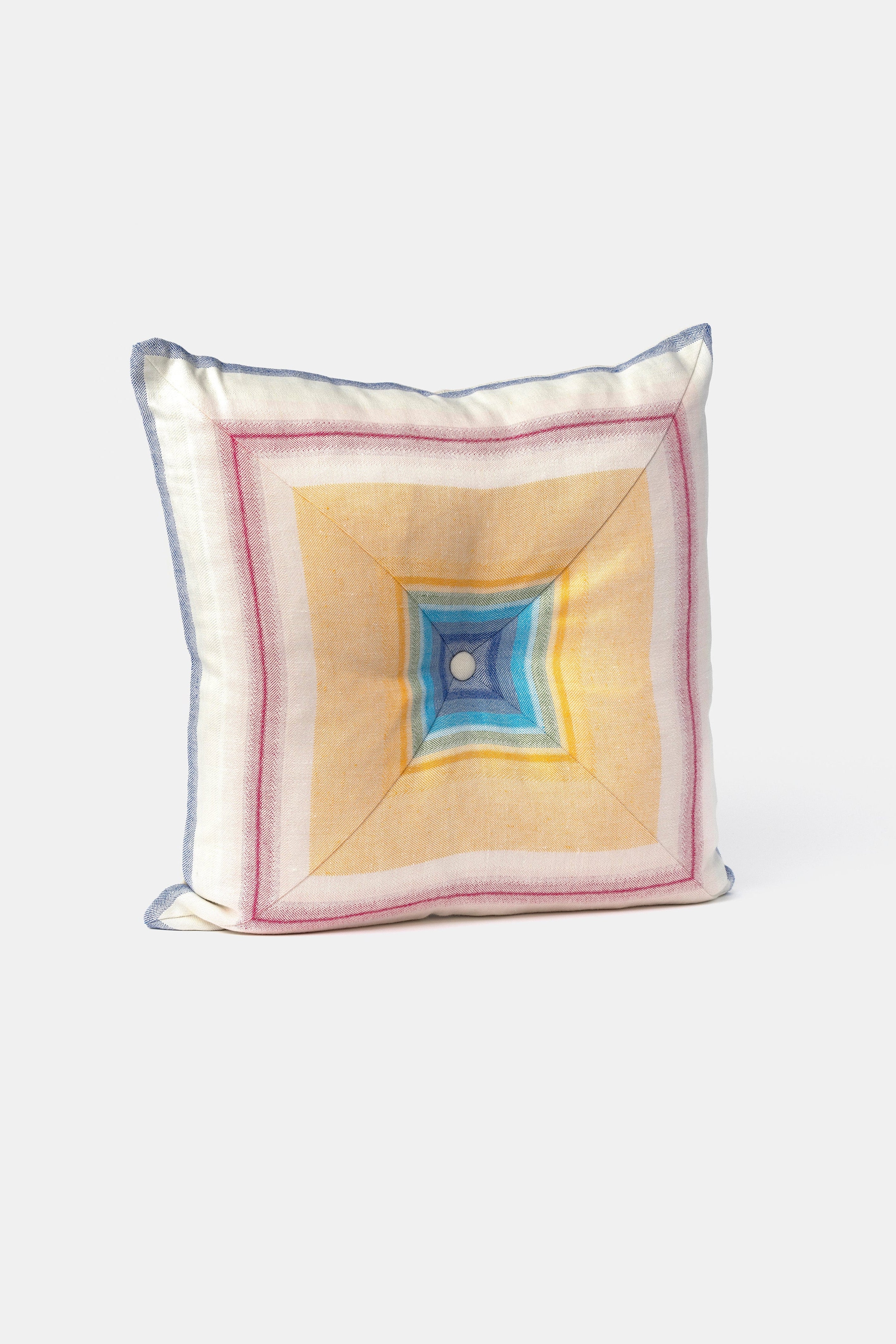"LYS" square cushion in Multicolor