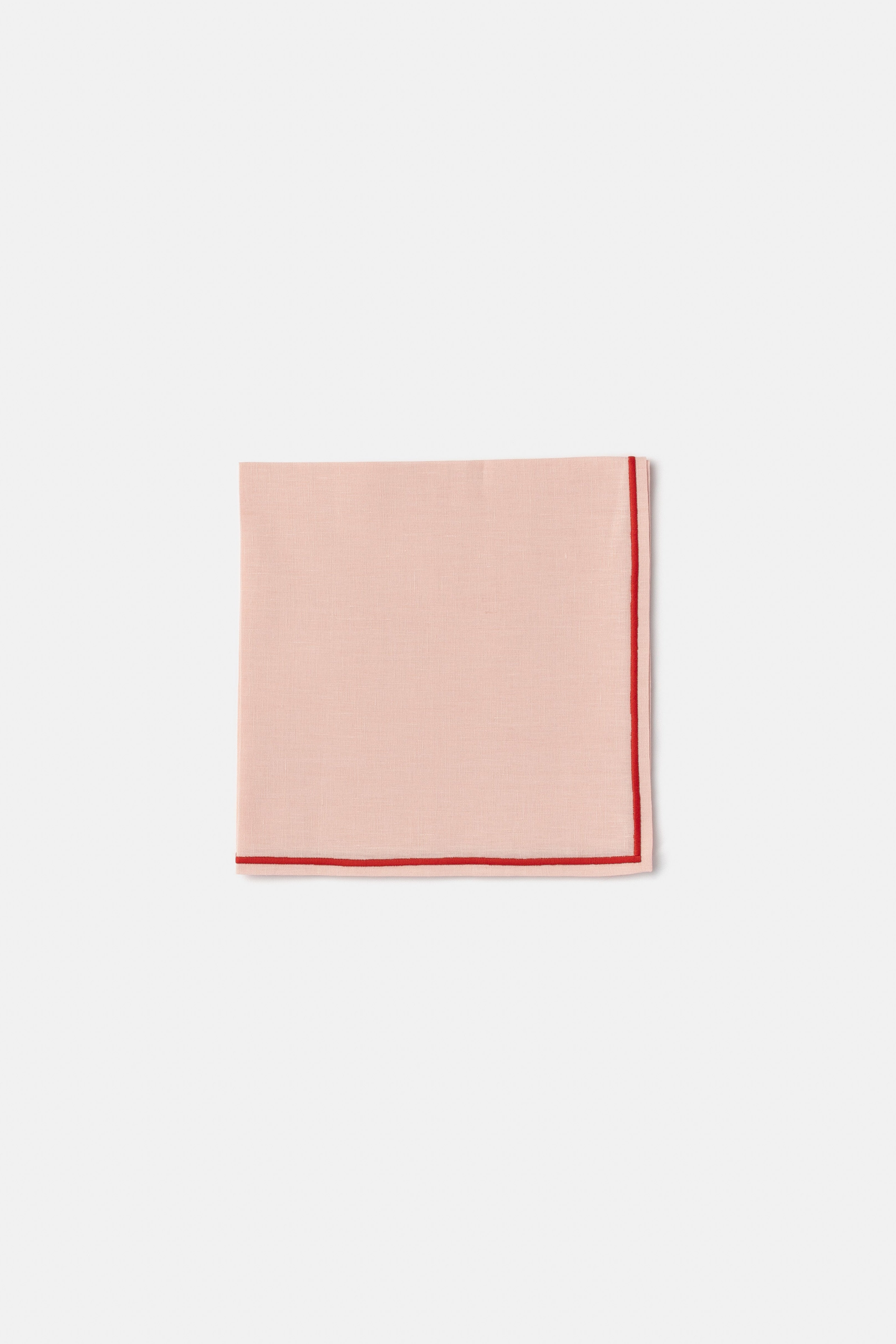 "Lido" napkin in Pink / Red