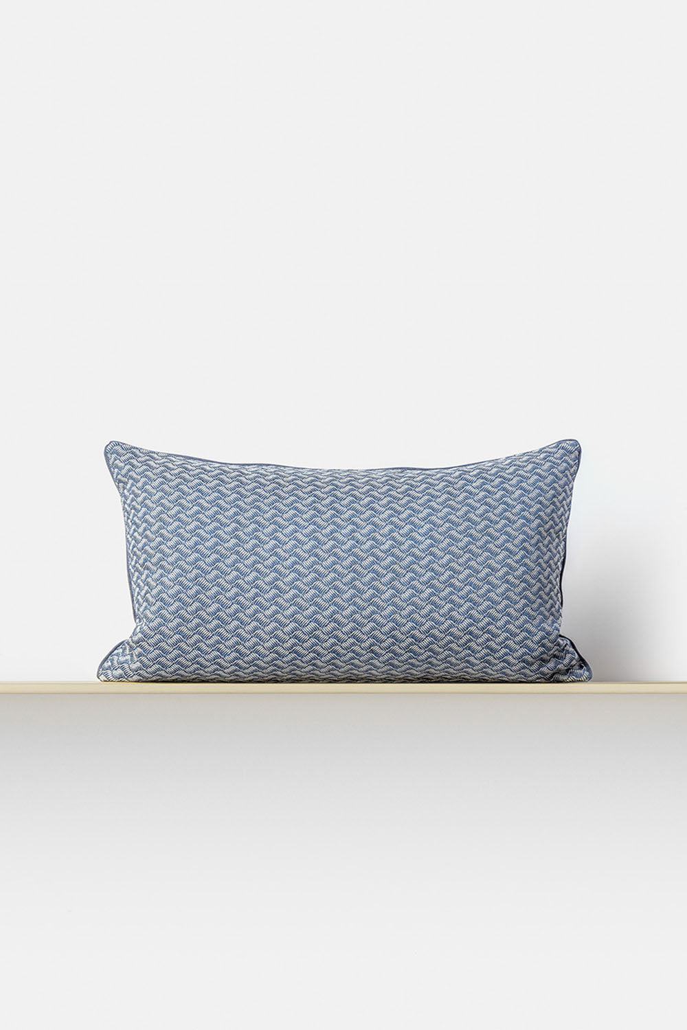 "Nami 1" long rectangular cushion cover in Baltic Blue