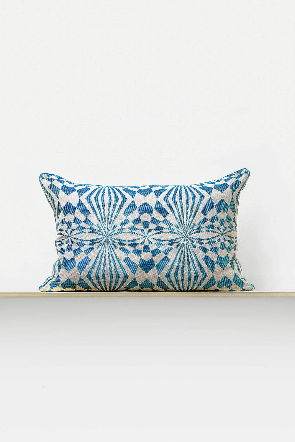 "Porta" rectangular cushion cover in Teal