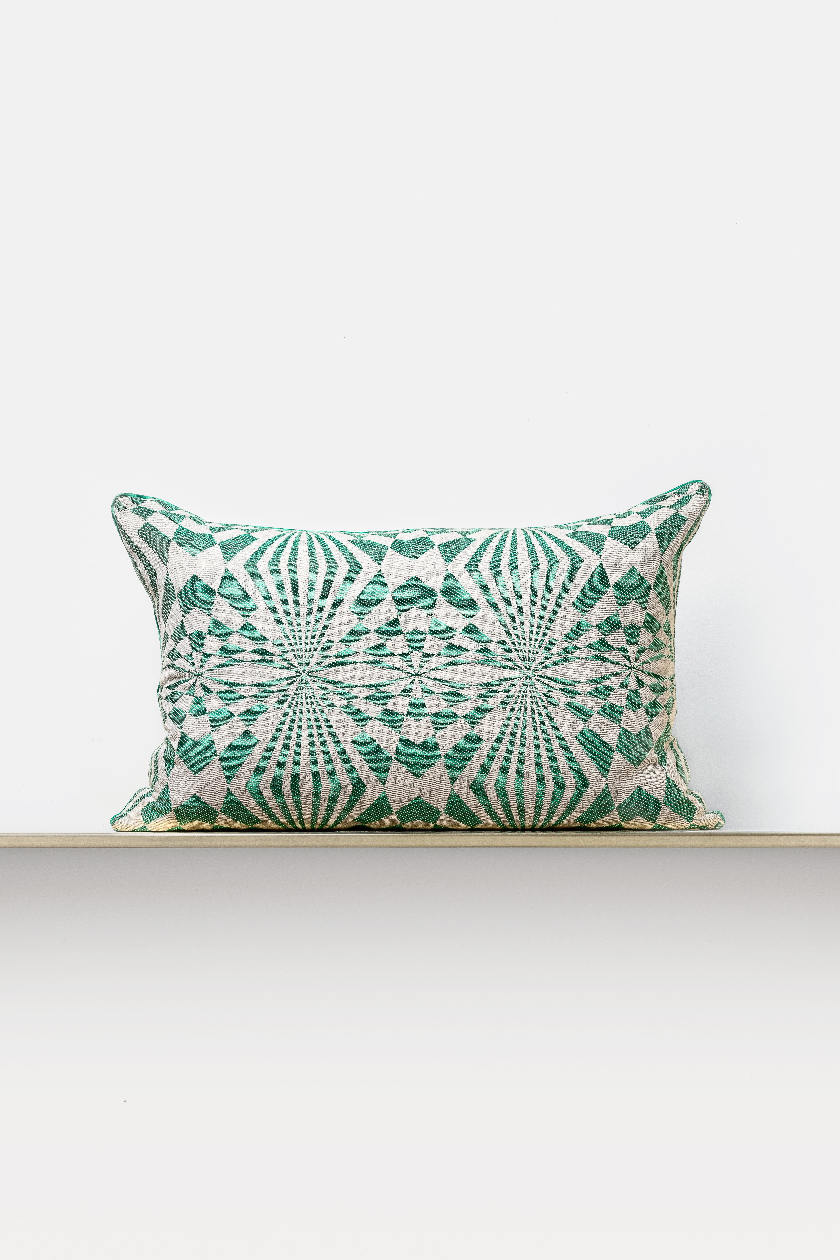 "Porta" rectangular cushion cover in Verde Viridiano