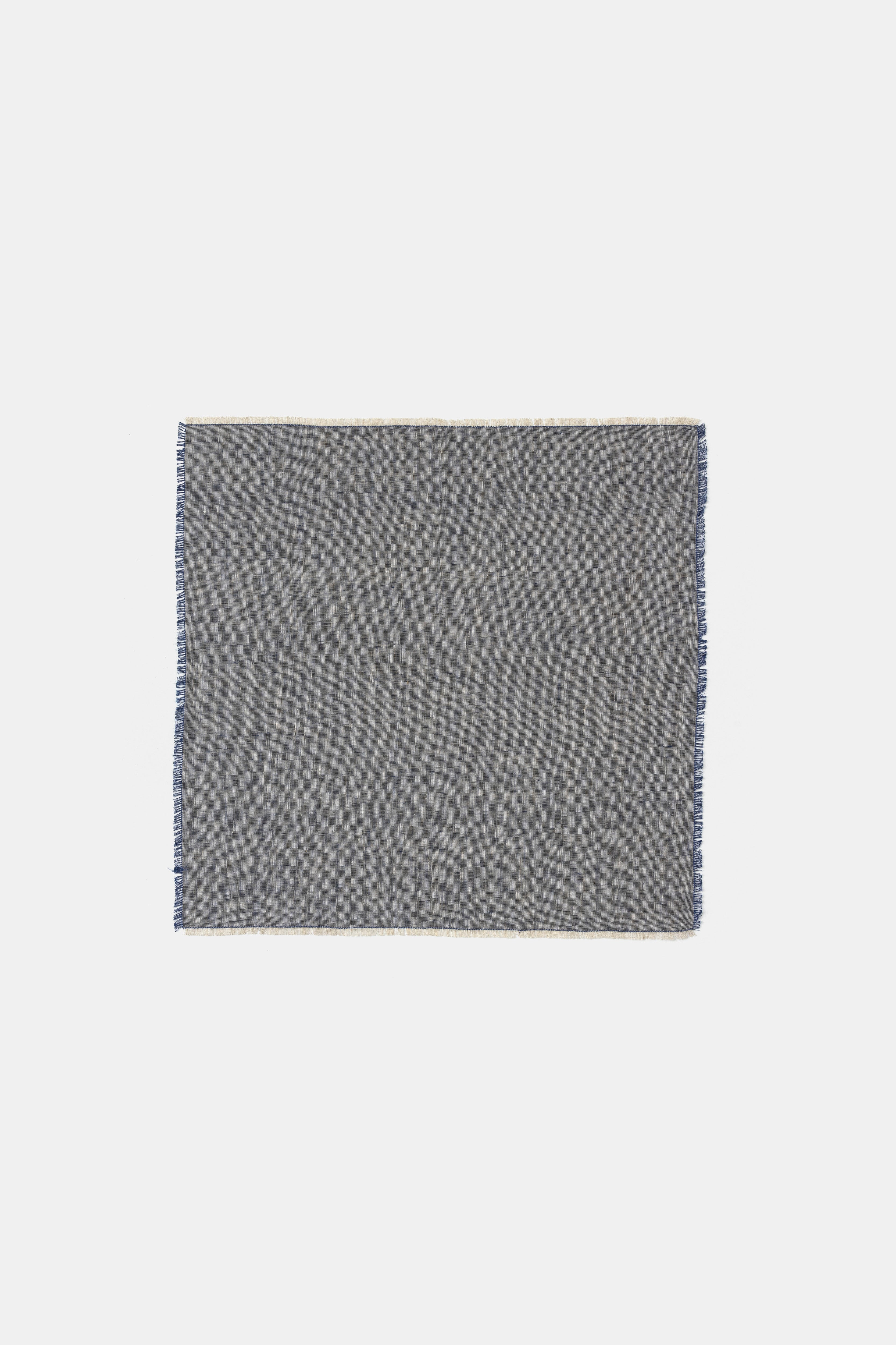 "Portofino" napkin in Bucato Blue