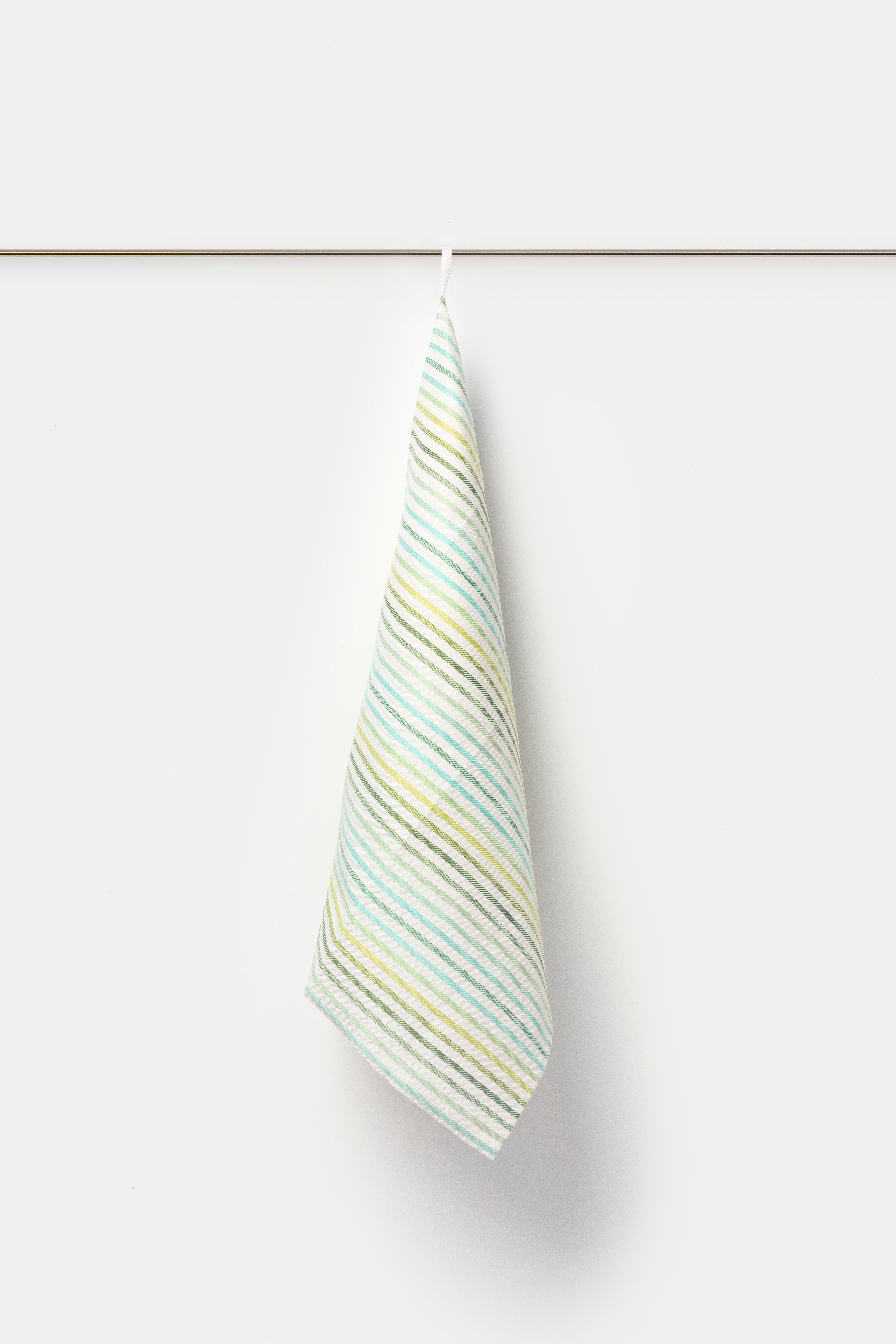 "Riga Gabry" tea towel in White / Green