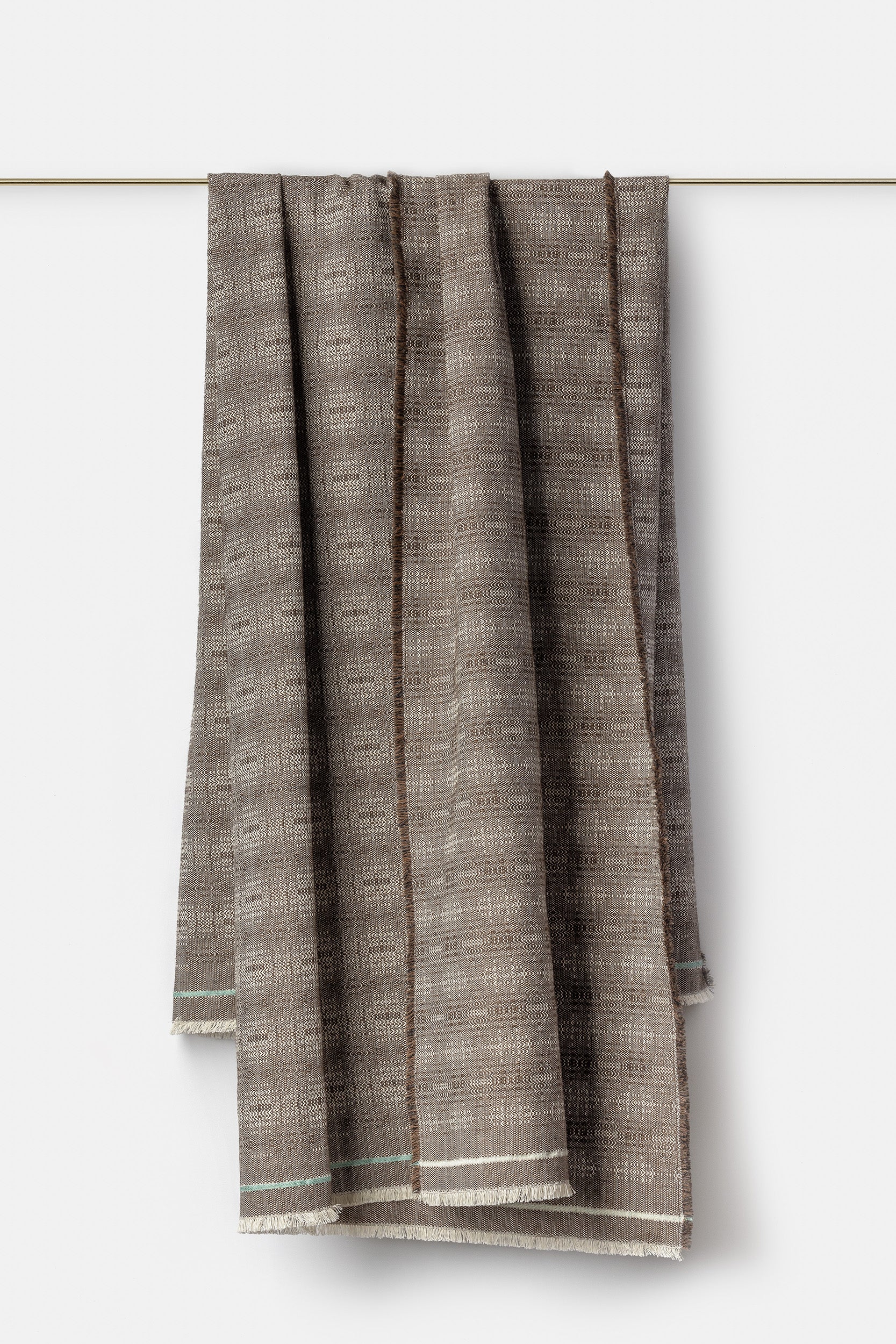 "Kiri" wool throw in Pimento