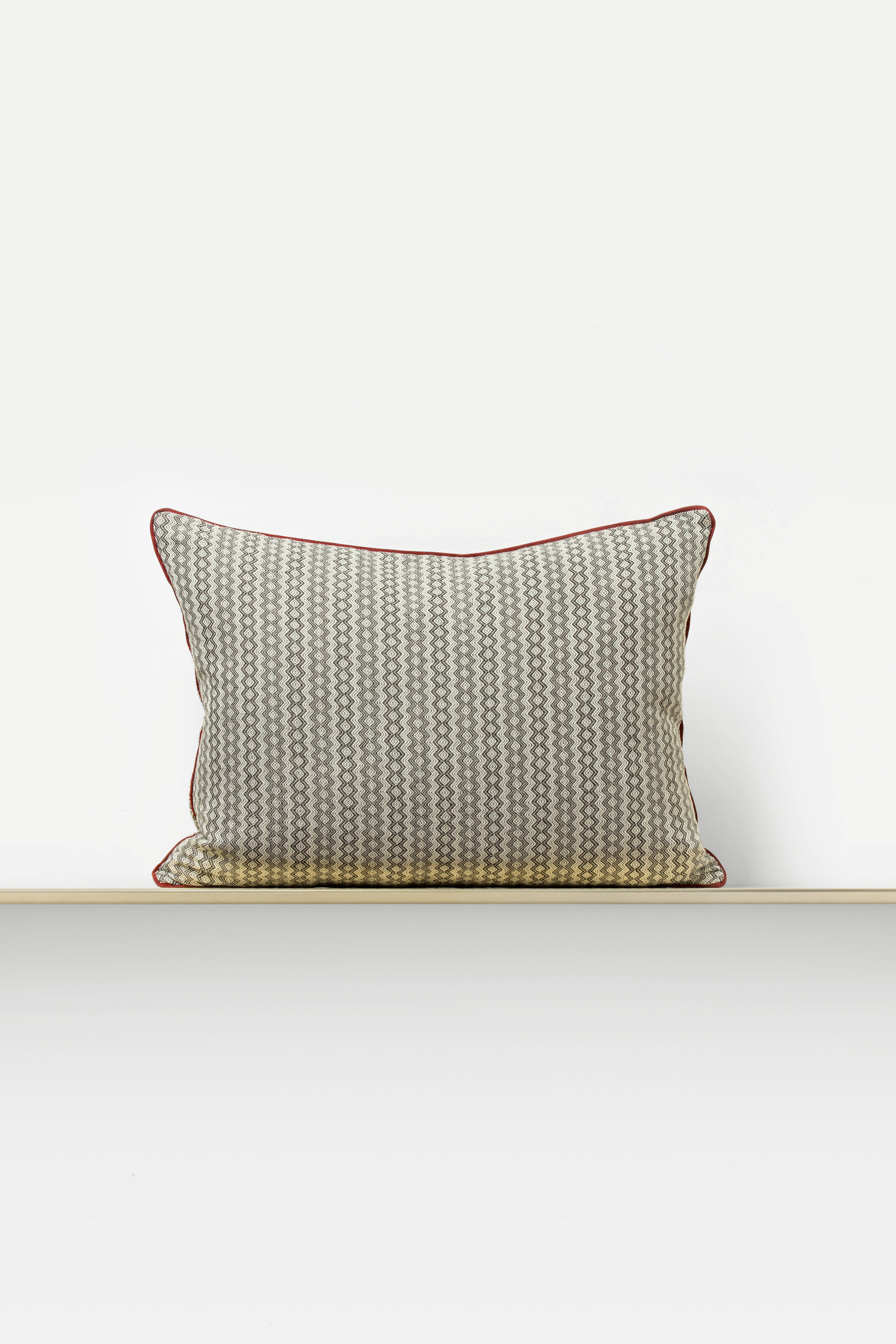 "F14" rectangular cushion cover in Black