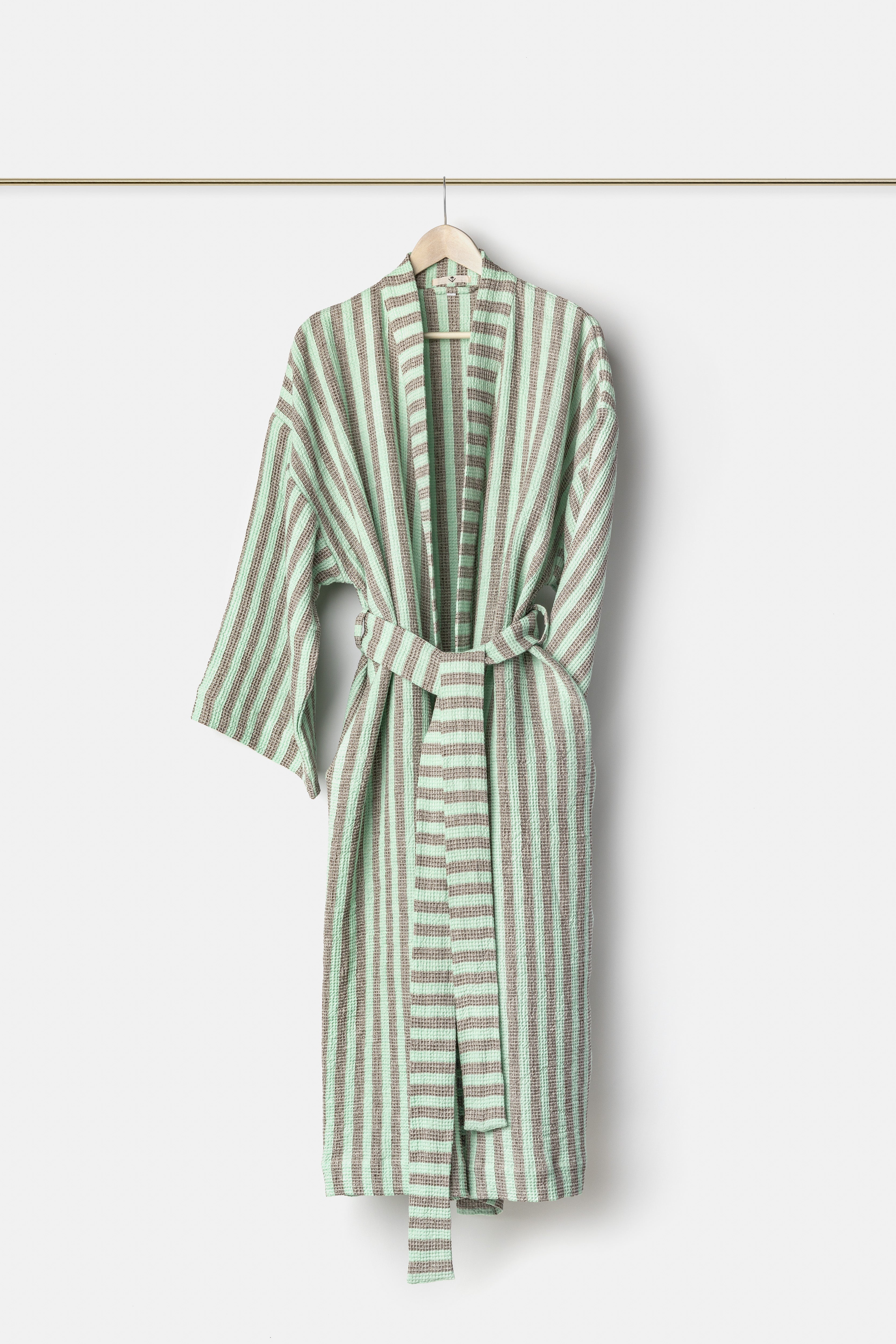 "Montecatini" bathrobes in Acquamarina / Brown