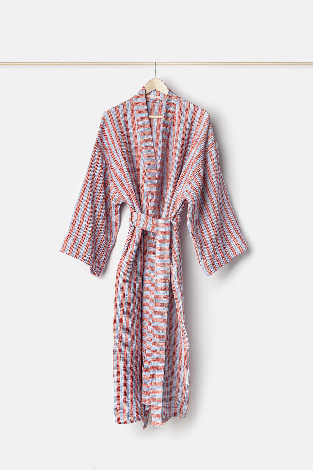 "Montecatini" bathrobes in Garda Blue / Red