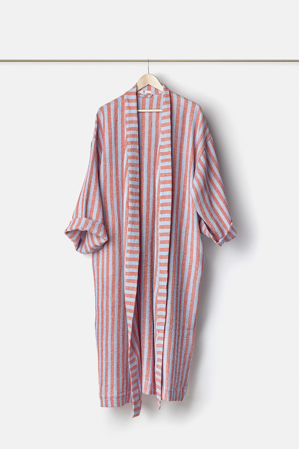 "Montecatini" bathrobes in Garda Blue / Red
