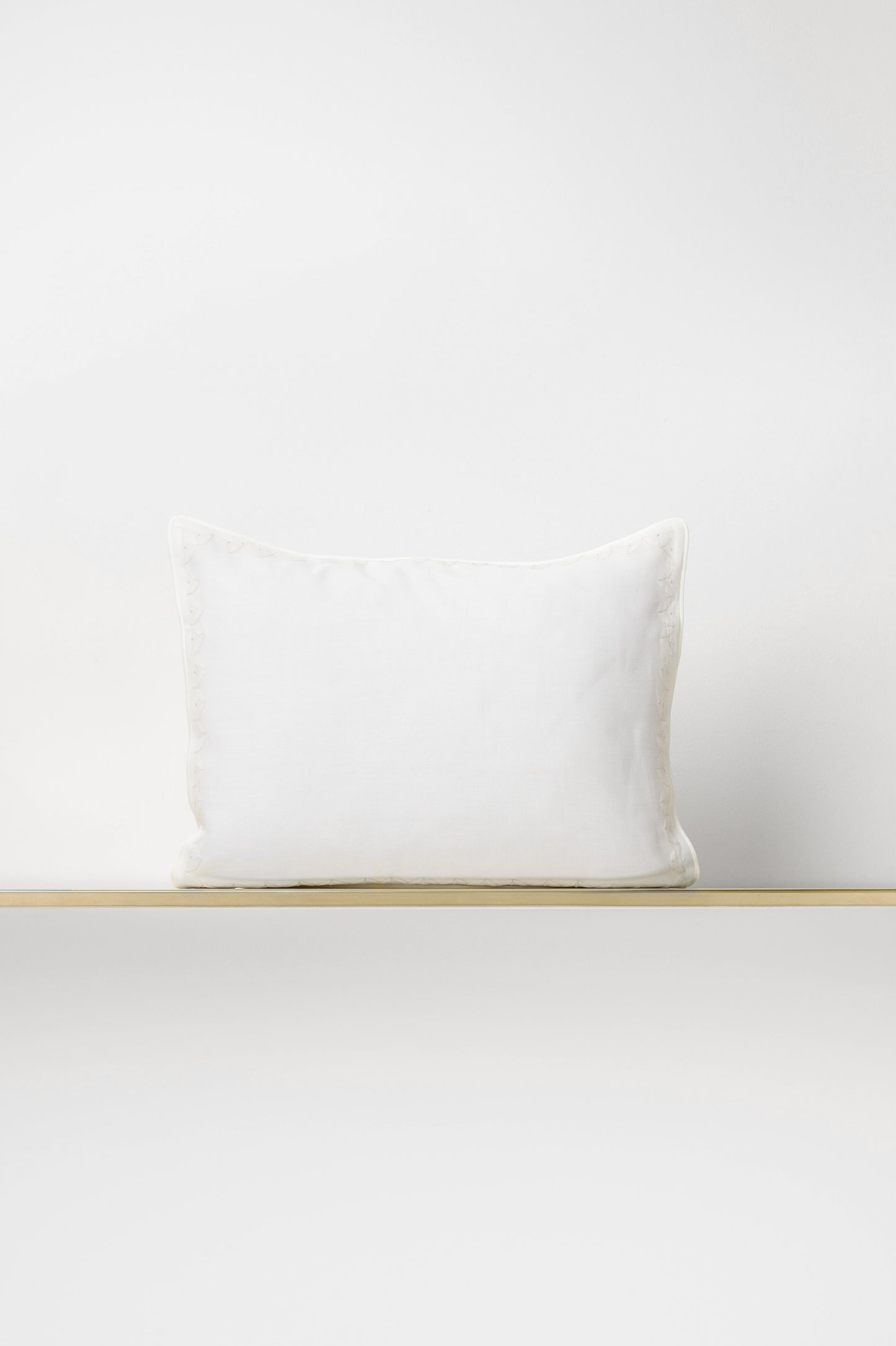 "Shadow stitch" pillow