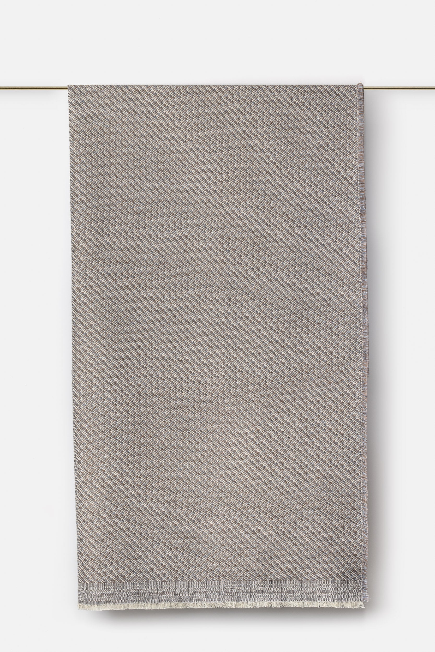 "Tide 1 40" wool throw in Sidero Grey