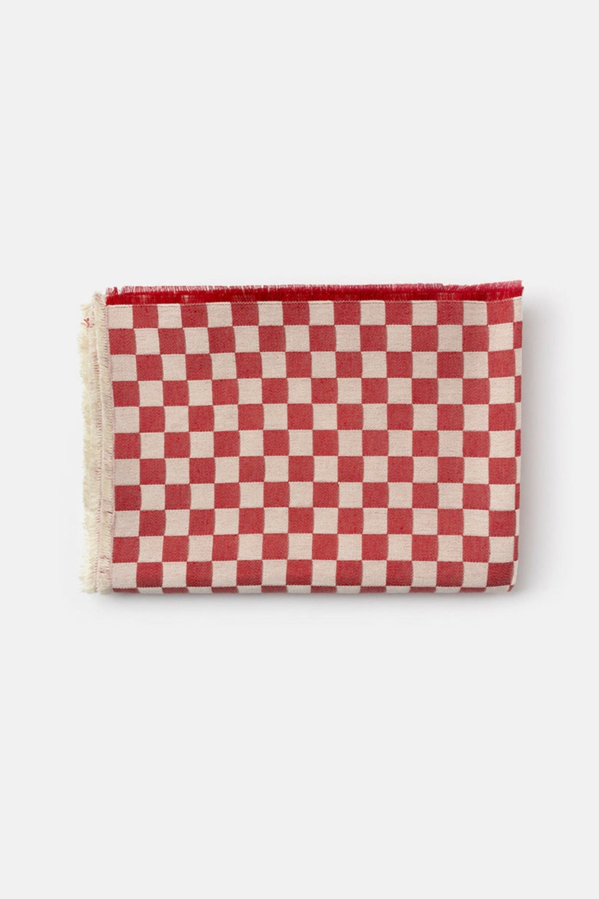 F74 linen and cotton tablecloth in Rubino 2863