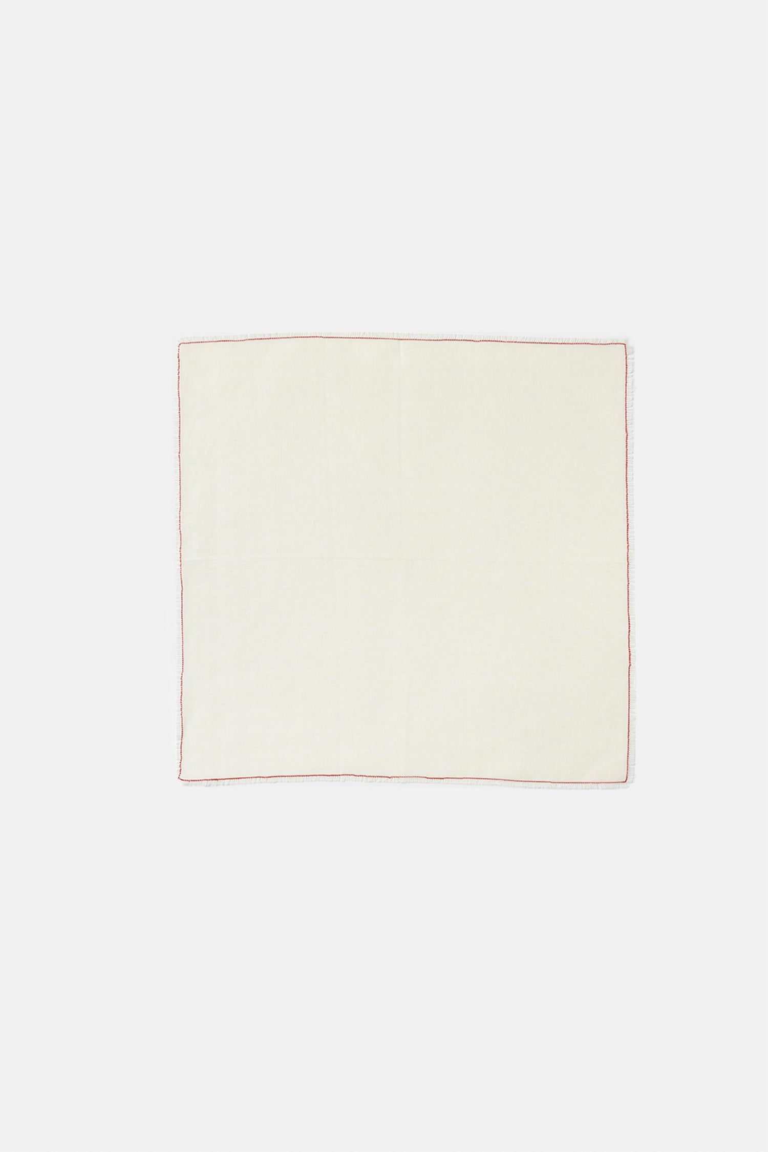 "Nilo" napkin in Ivory / Rubino