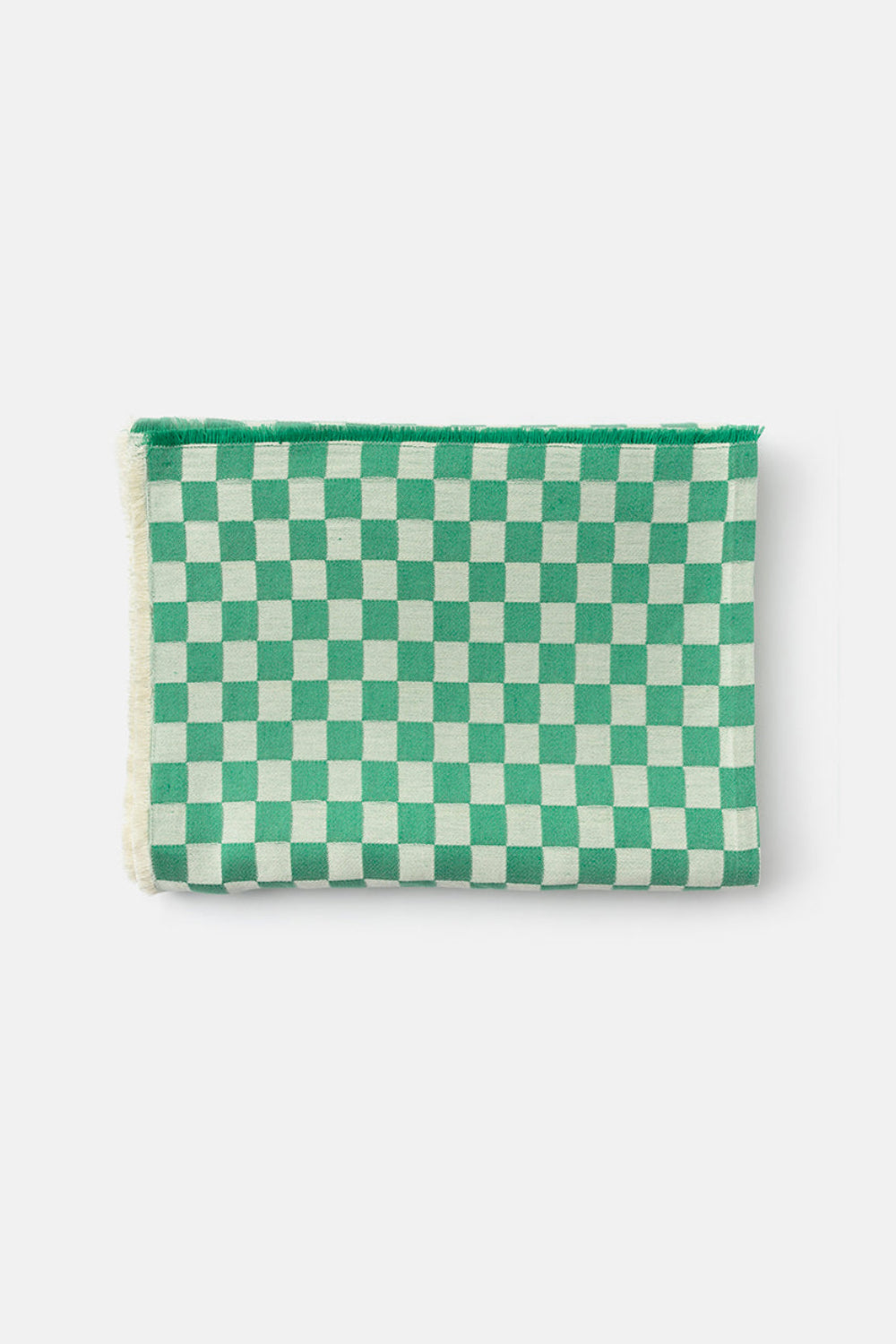 F74 linen and cotton tablecloth in Verde Vivo