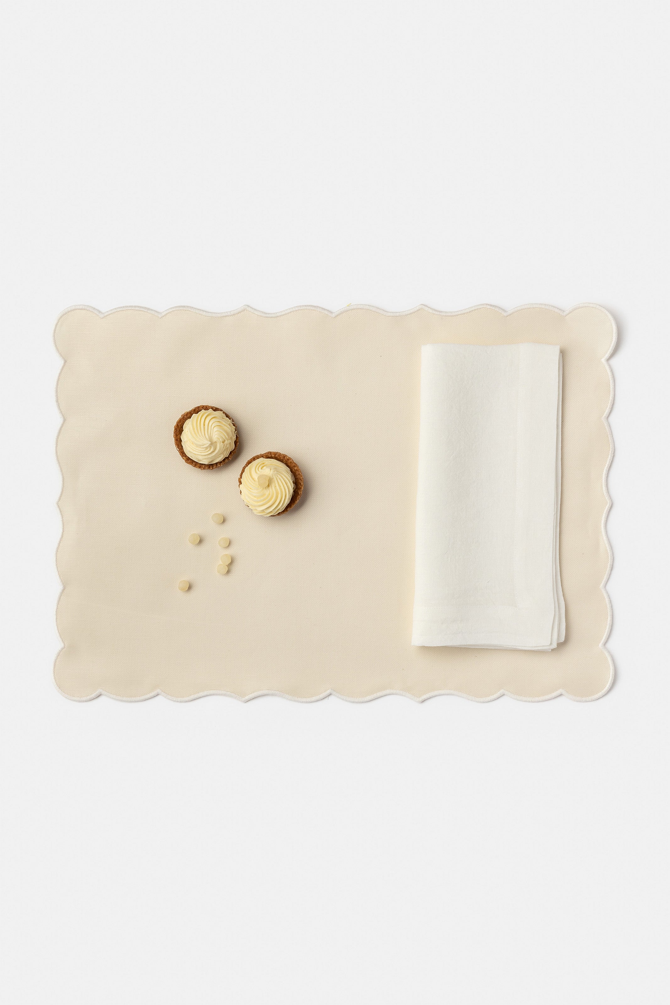 "Lido" placemat in Ivory / Ghiaccio White