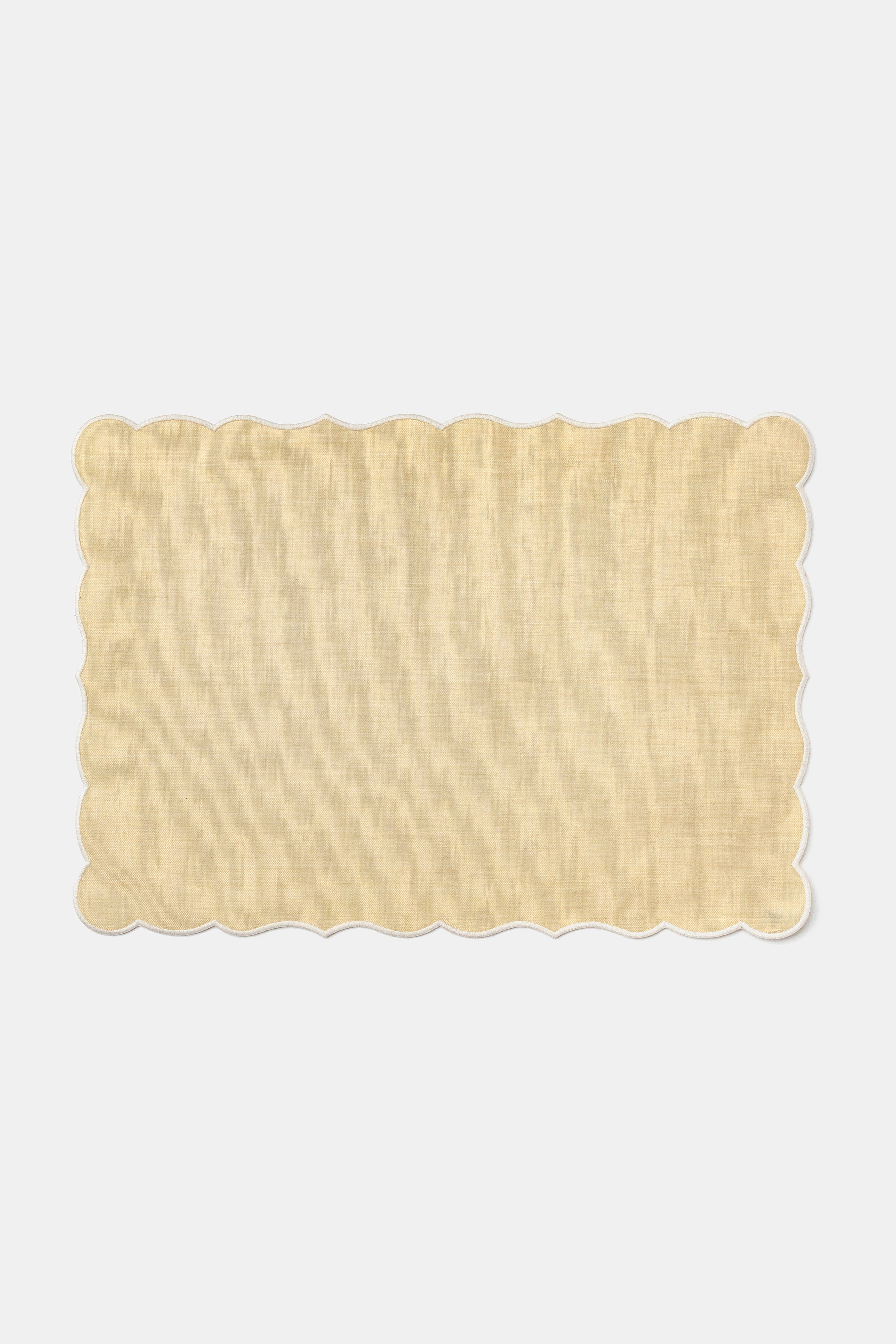 "Lido" placemat in Pergamena / Ghiaccio White