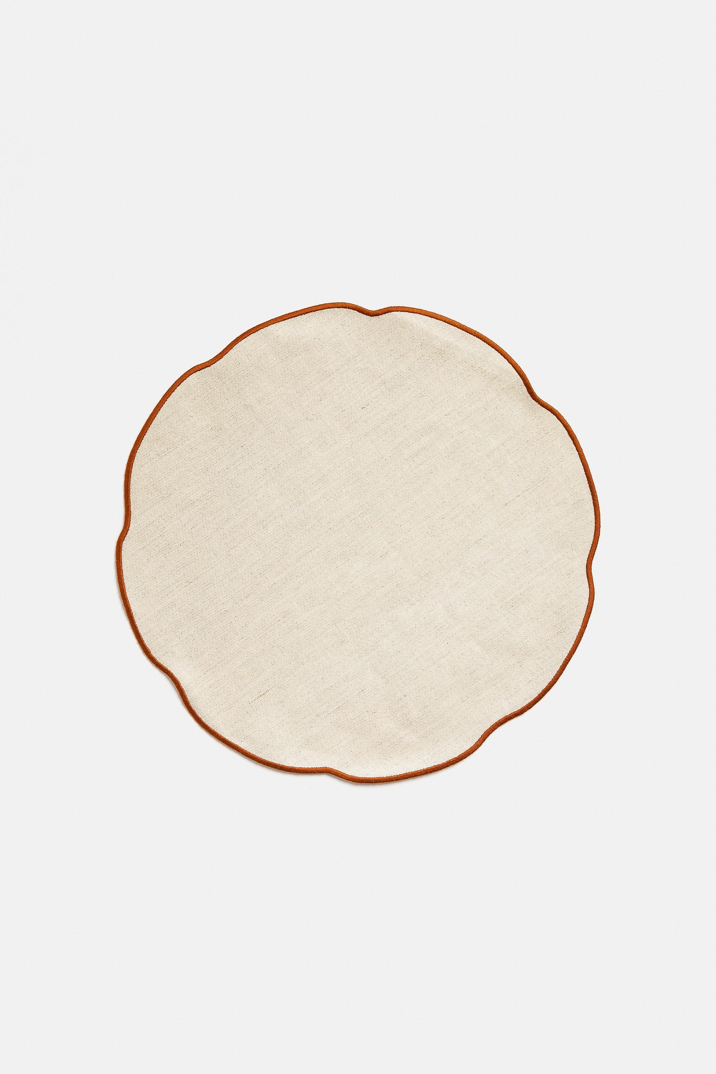"Nura" placemat in Salt Pepper / Pain Brûlé