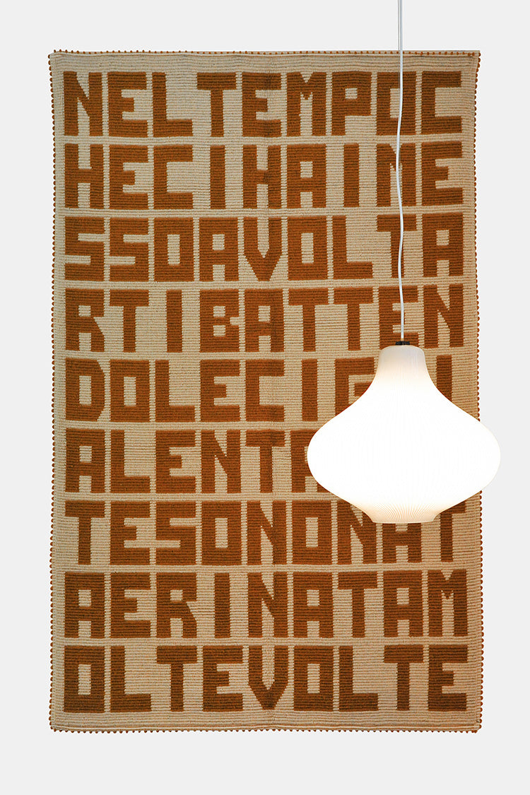"Il desiderio è infinito" rug