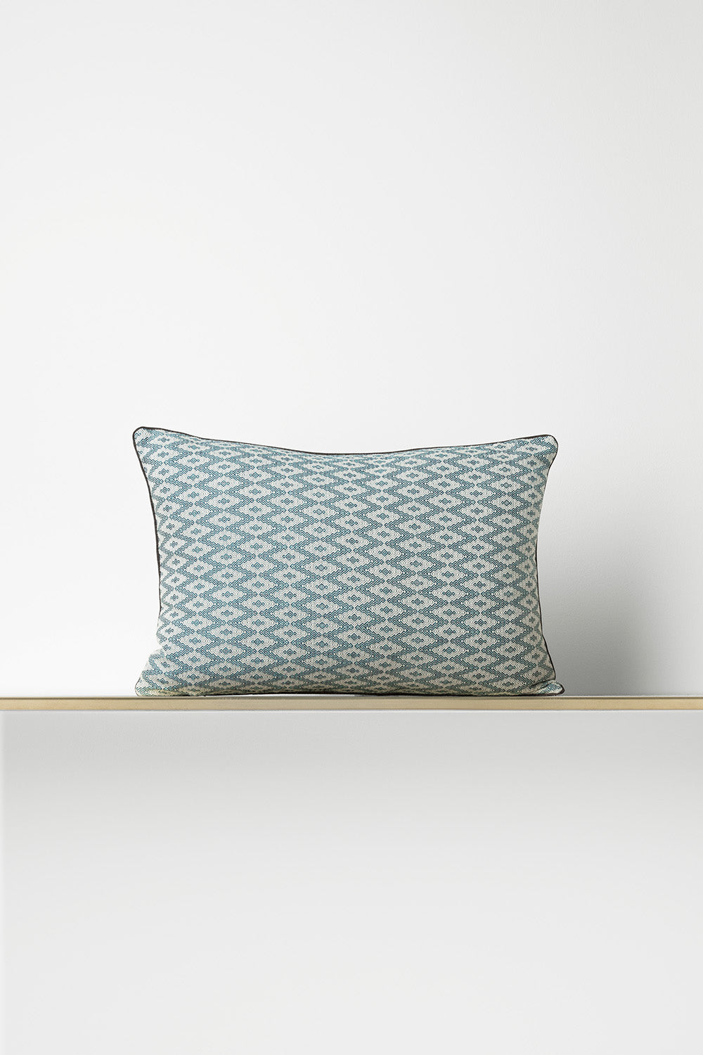 "F09" rectangular cushion cover in Indigo
