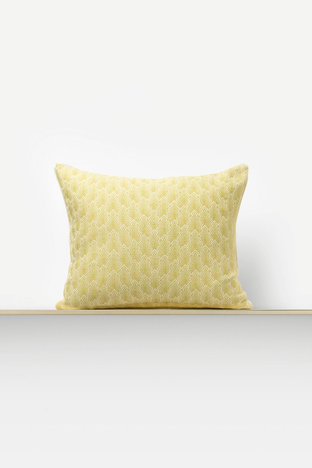 "F28" square cushion cover in Mango