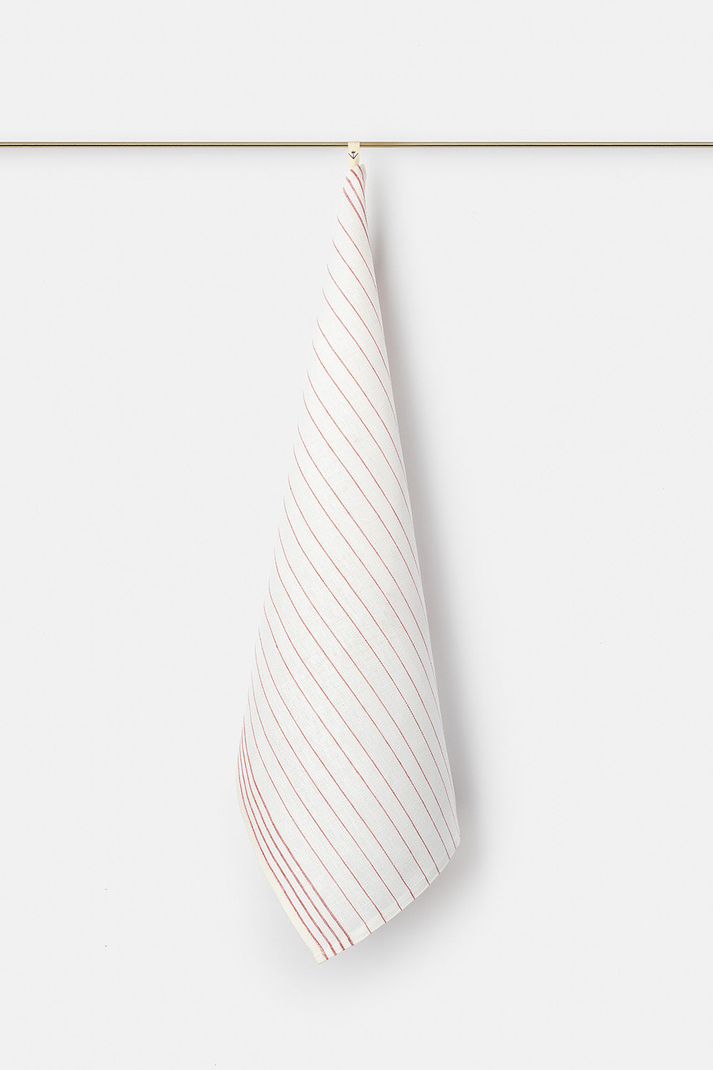 "Stilla" tea towel in White / Red