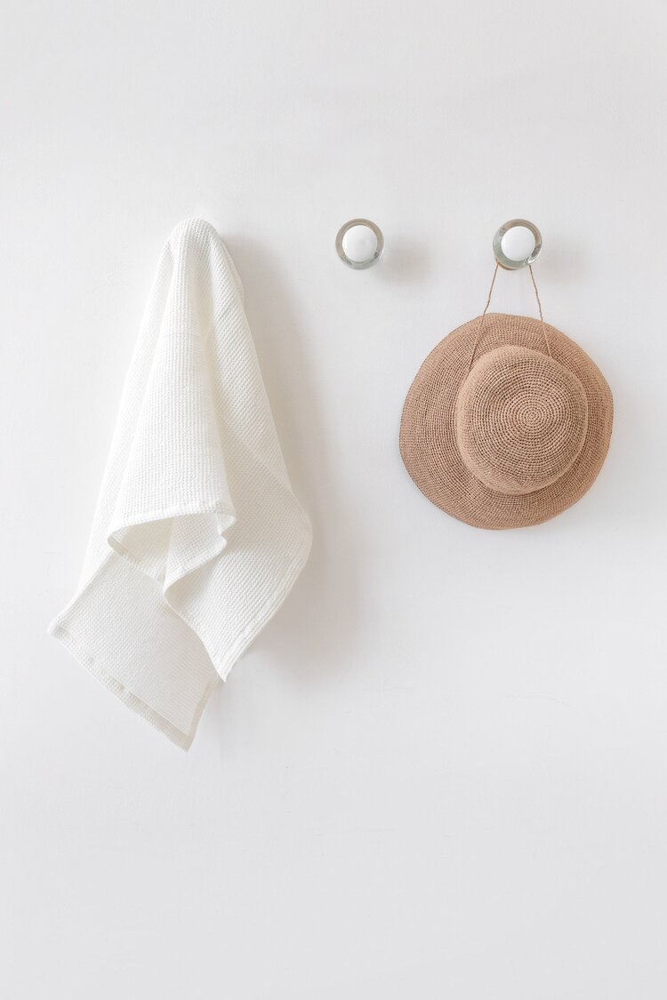 "Montecatini" towels in White