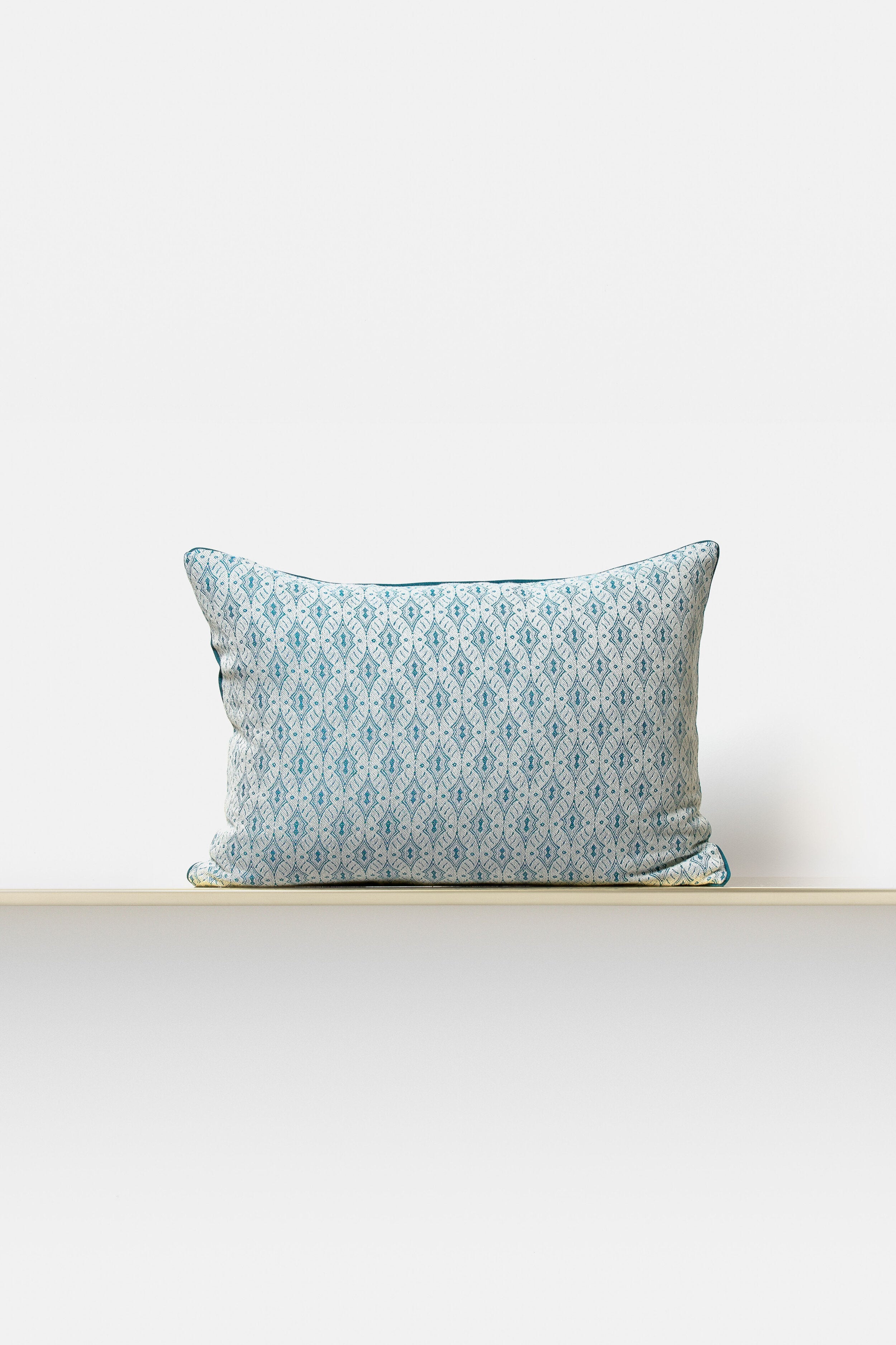 "Bocca" rectangular cushion cover in Teal