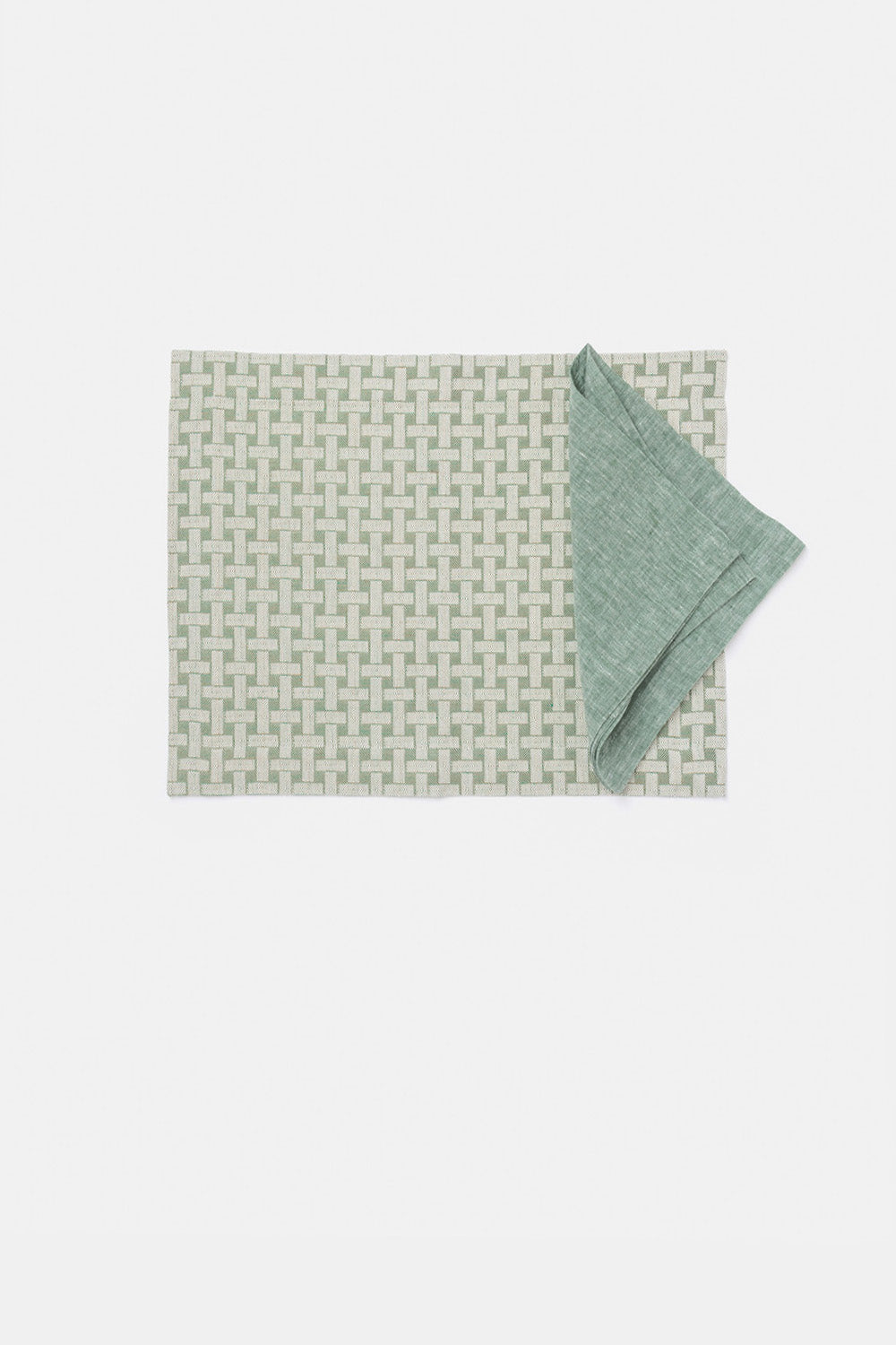 "F24" placemat in Montana Green