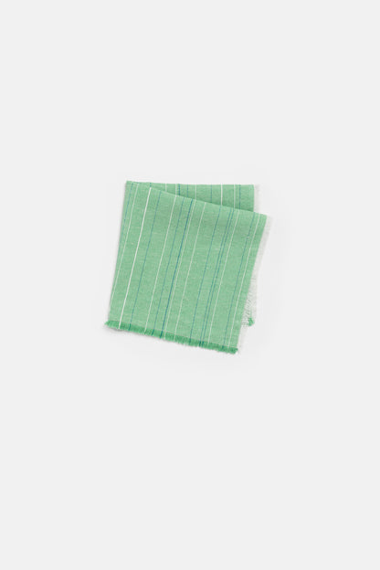 "Greta" napkin in Erba Green