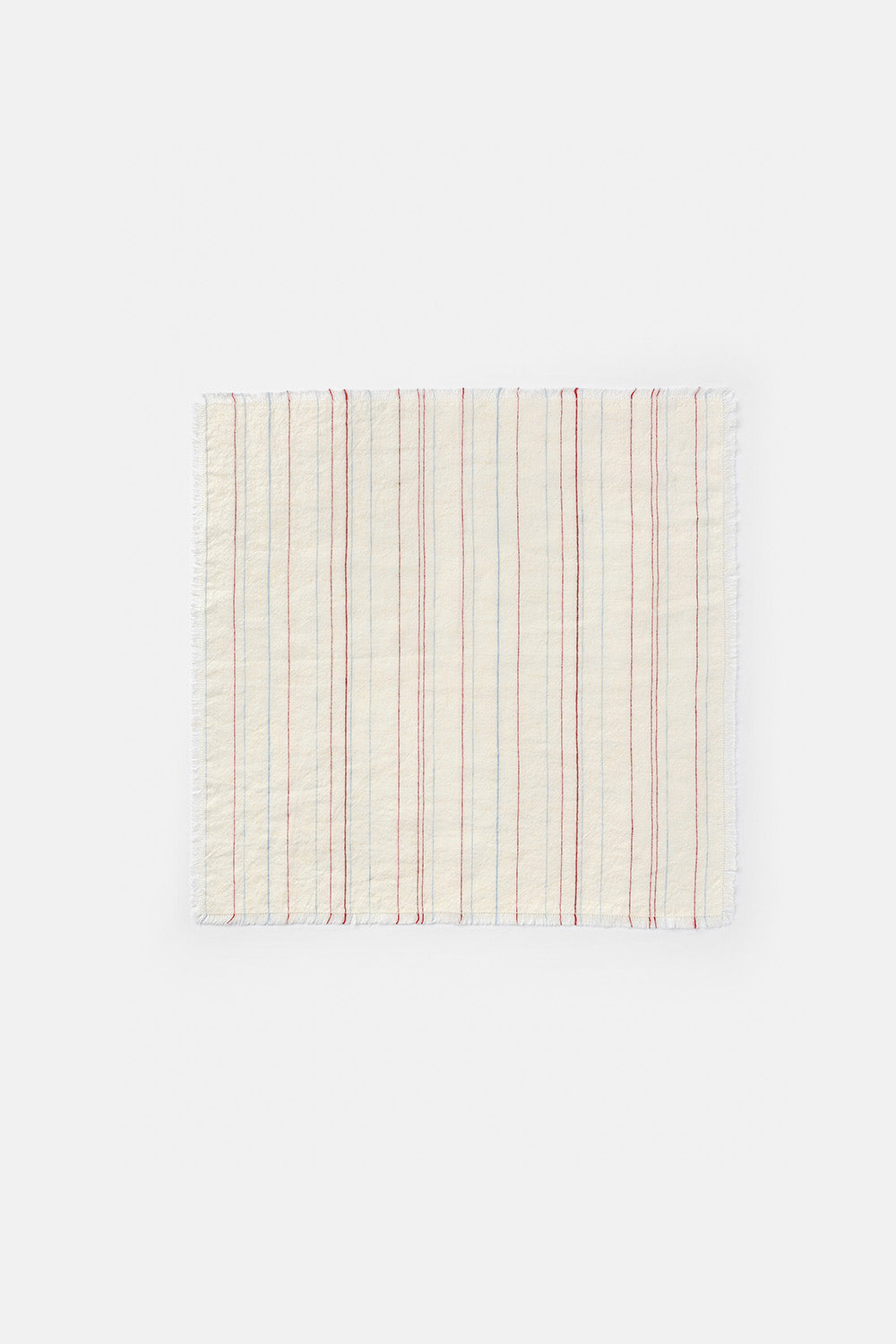 "Greta" napkin in White / Red