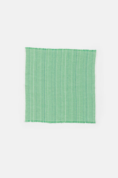 "Greta" napkin in Erba Green