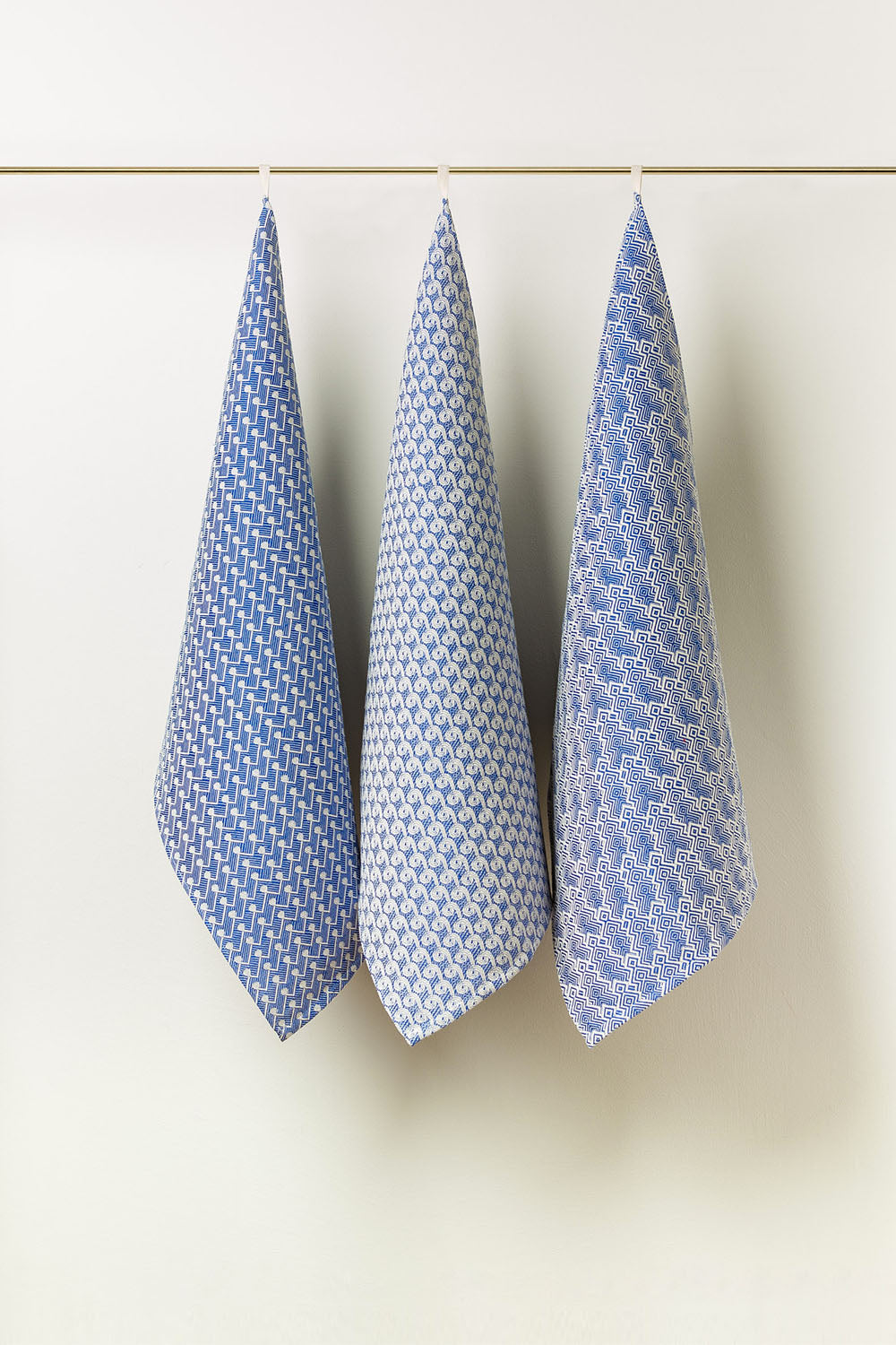 "Pattern" tea towel in Blu