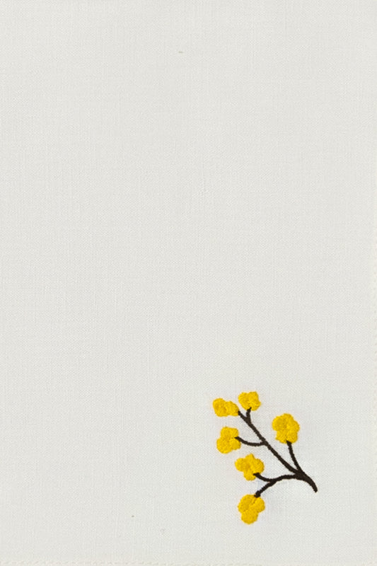 "Pericle" cocktail napkin in Yellow