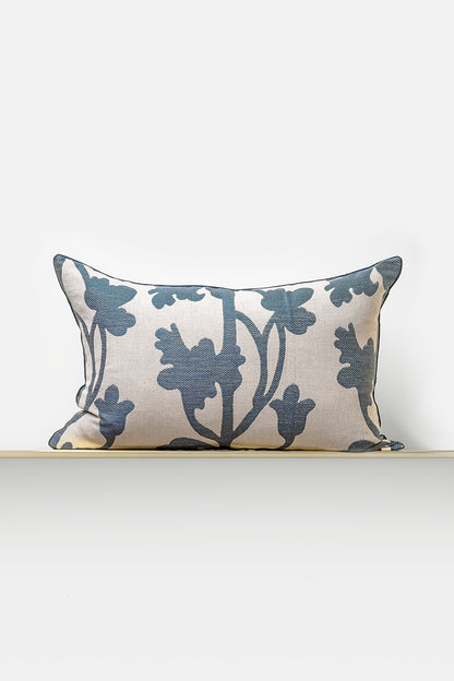 "Vitis" cushion in Byron Blue