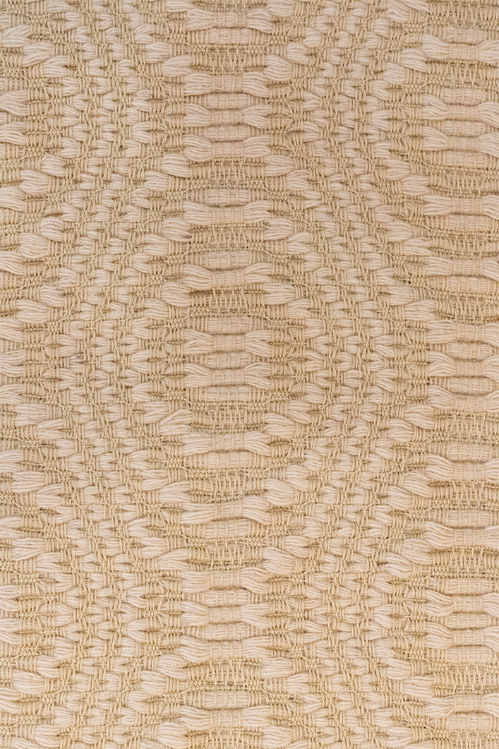 "Ruota della Fortuna" rug in Natural White