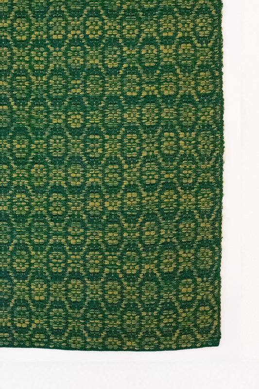 "Pinto chiocciolina" rug in Green / Apple Green no. 2