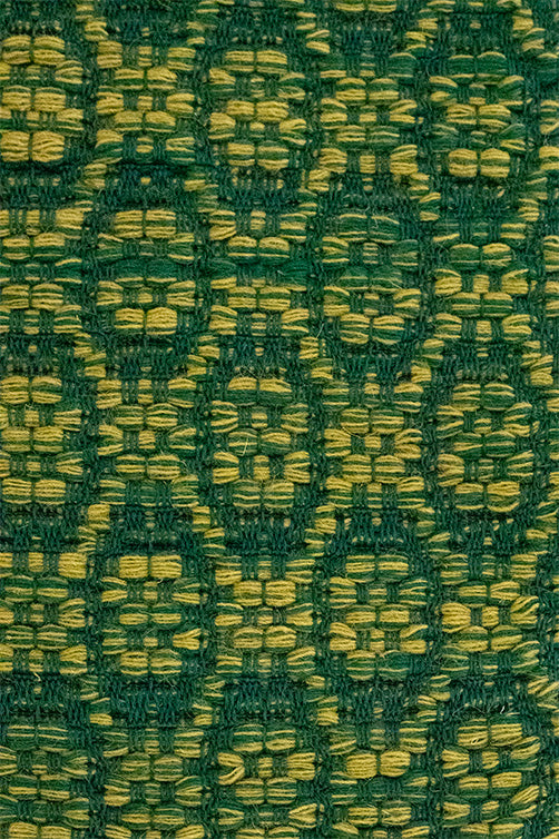 "Pinto Chiocciolina" rug in Grass Green / Apple Green