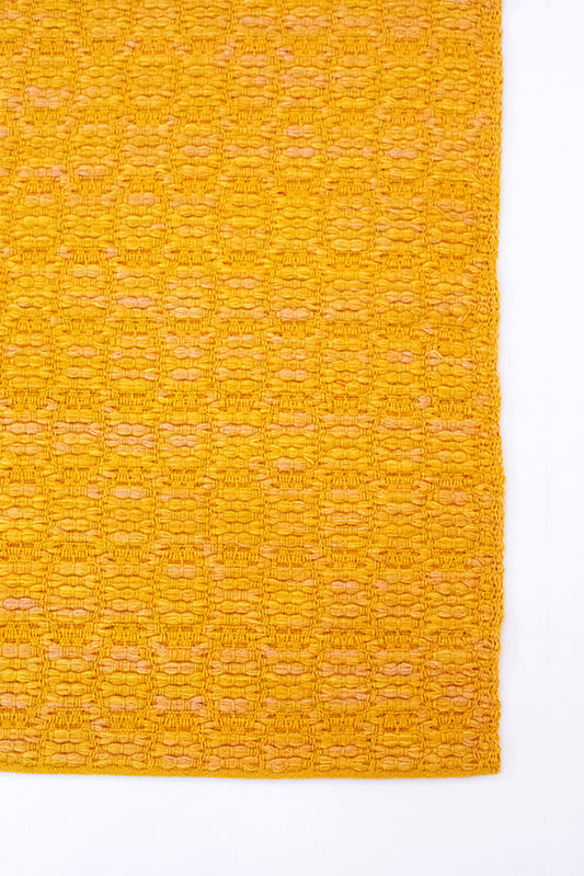 "Pinto Chiocciolina" rug in Yellow / Pink