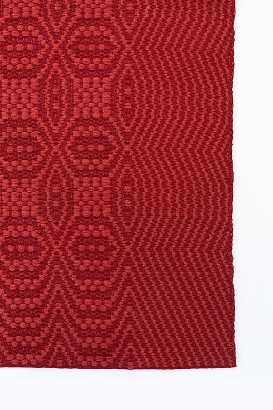 "Tappeto Stellato" rug in Watermelon Red no. 7